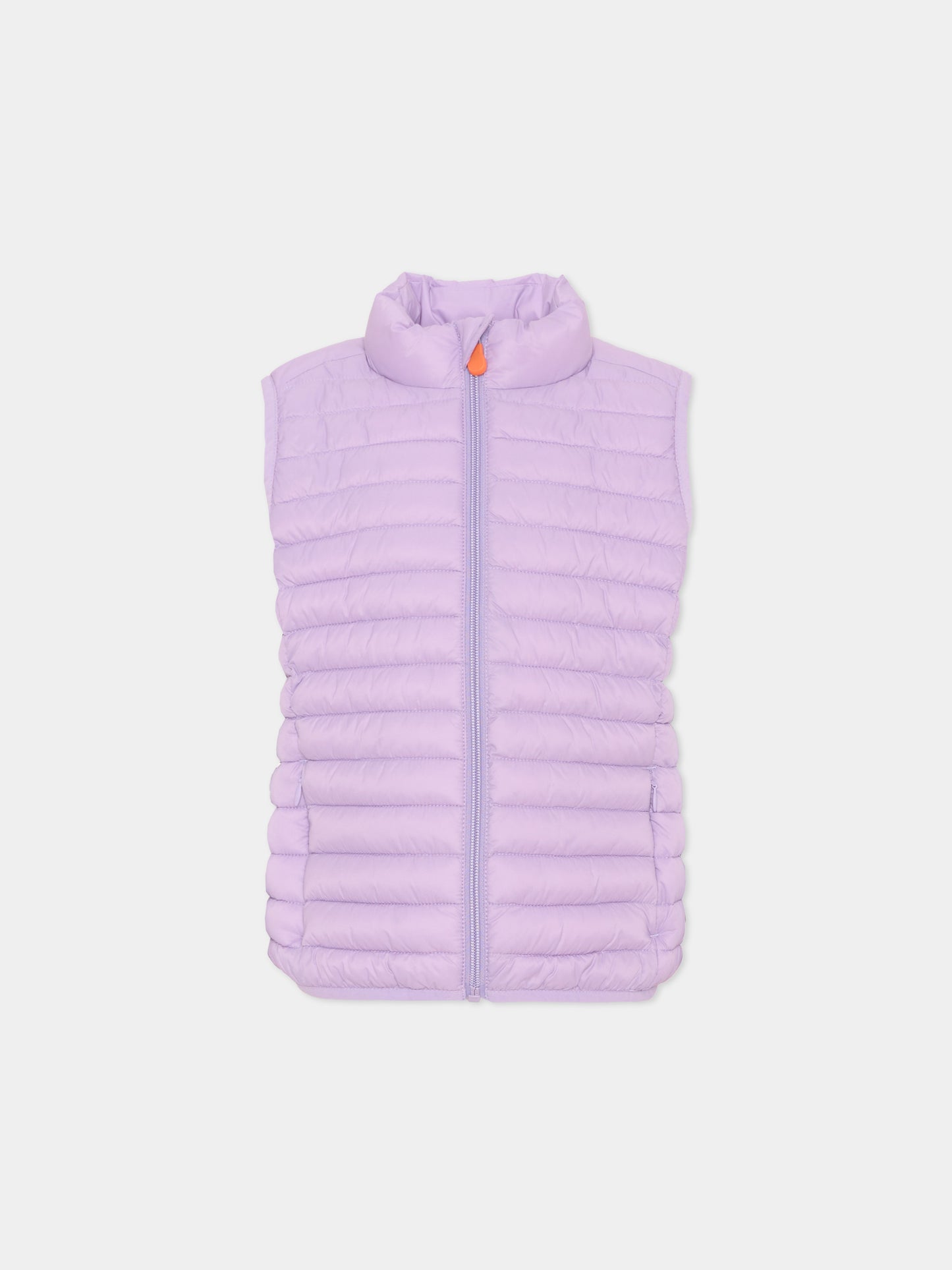 Gilet viola per bambina trapuntato,Save The Duck Kids,J82430X GIGA20 80042