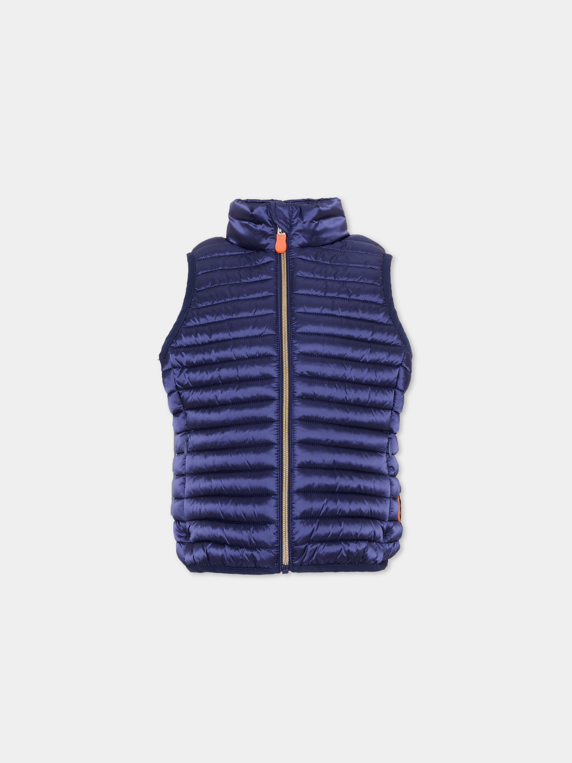Gilet blu per bambino trapuntato,Save The Duck Kids,J85310G IRIS20 90000