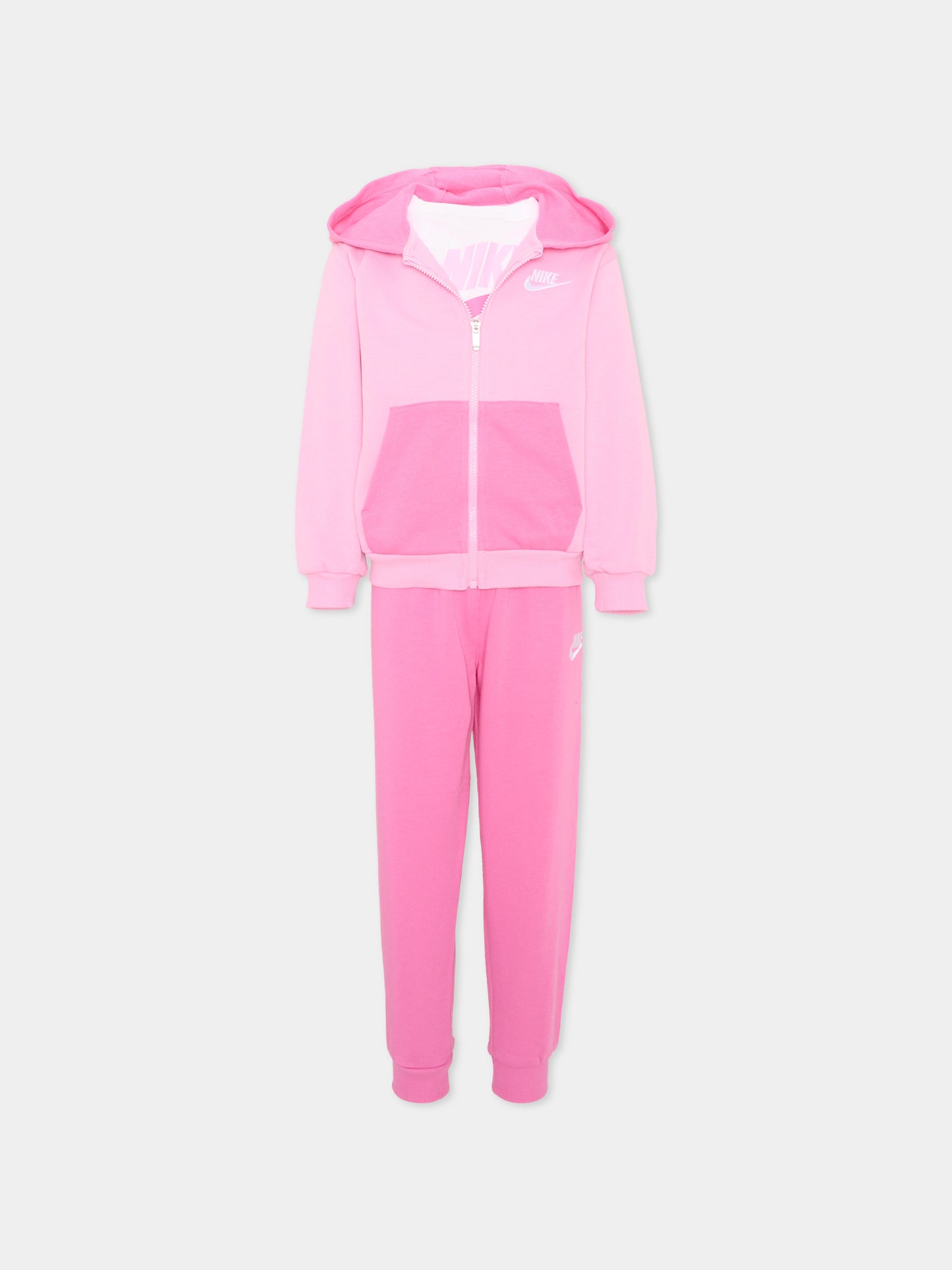 Completo sportivo lungo rosa per bambina,Nike,36P282 AFN