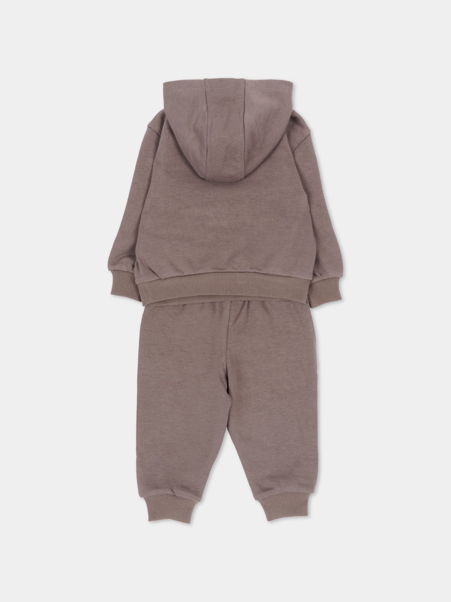 Completo sportivo lungo tortora logo per neonata,Nike,66N385 K0P