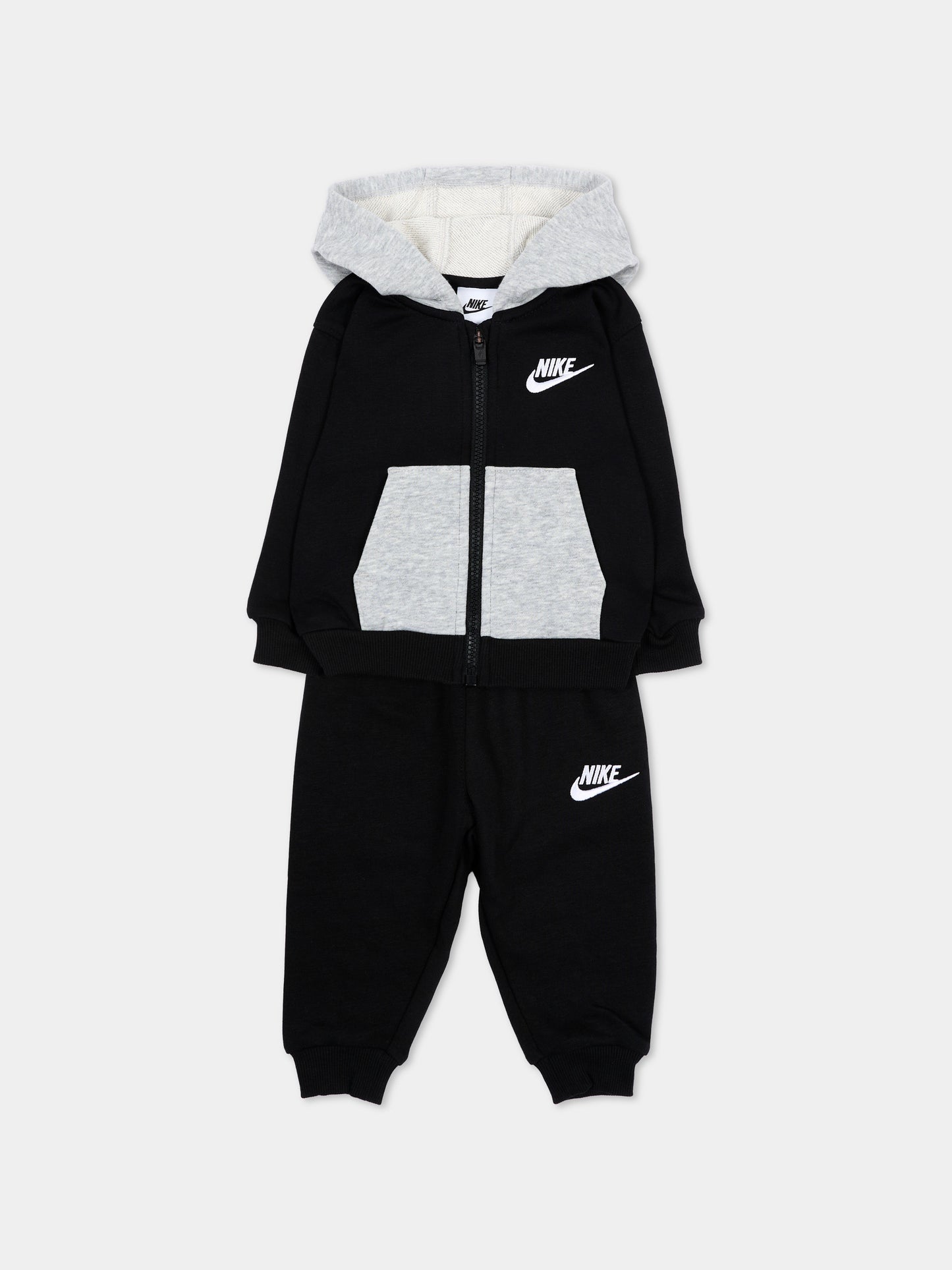 Completo sportivo lungo nero per neonati,Nike,66P282 023