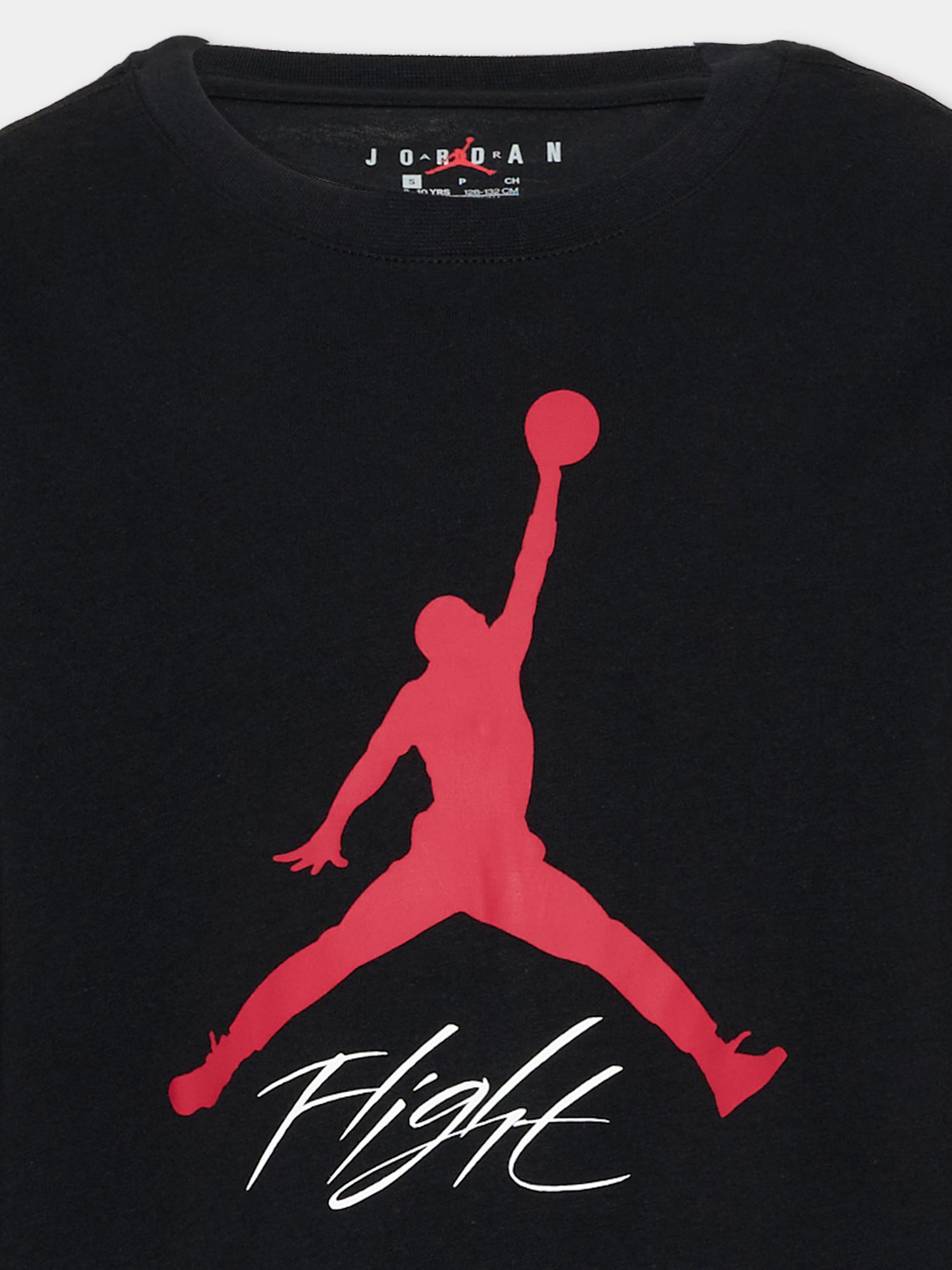 T-Shirt nera per bambino con logo,Jordan,95C892 023
