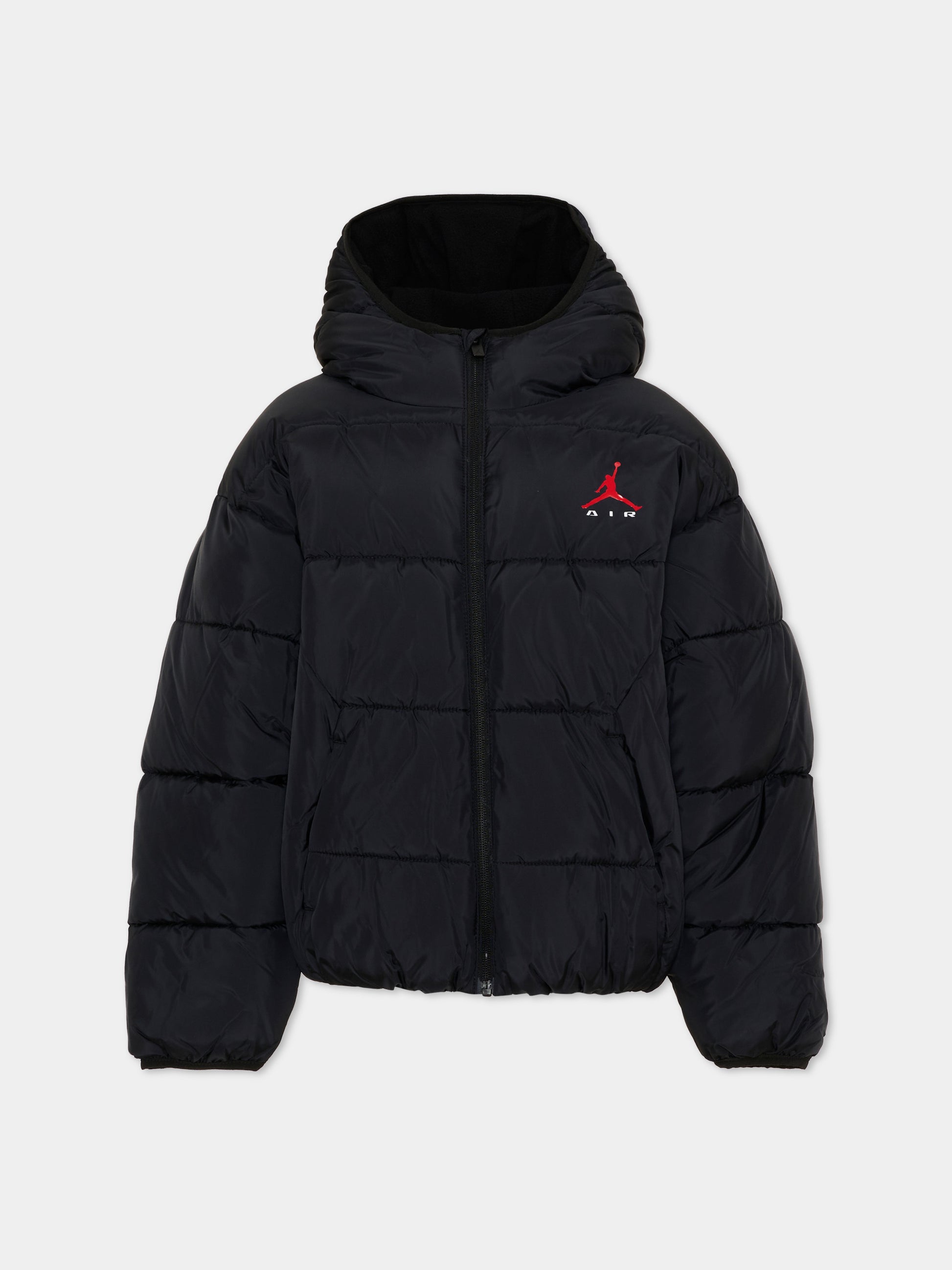 Piumino nero per bambino con logo,Jordan,95G036 023