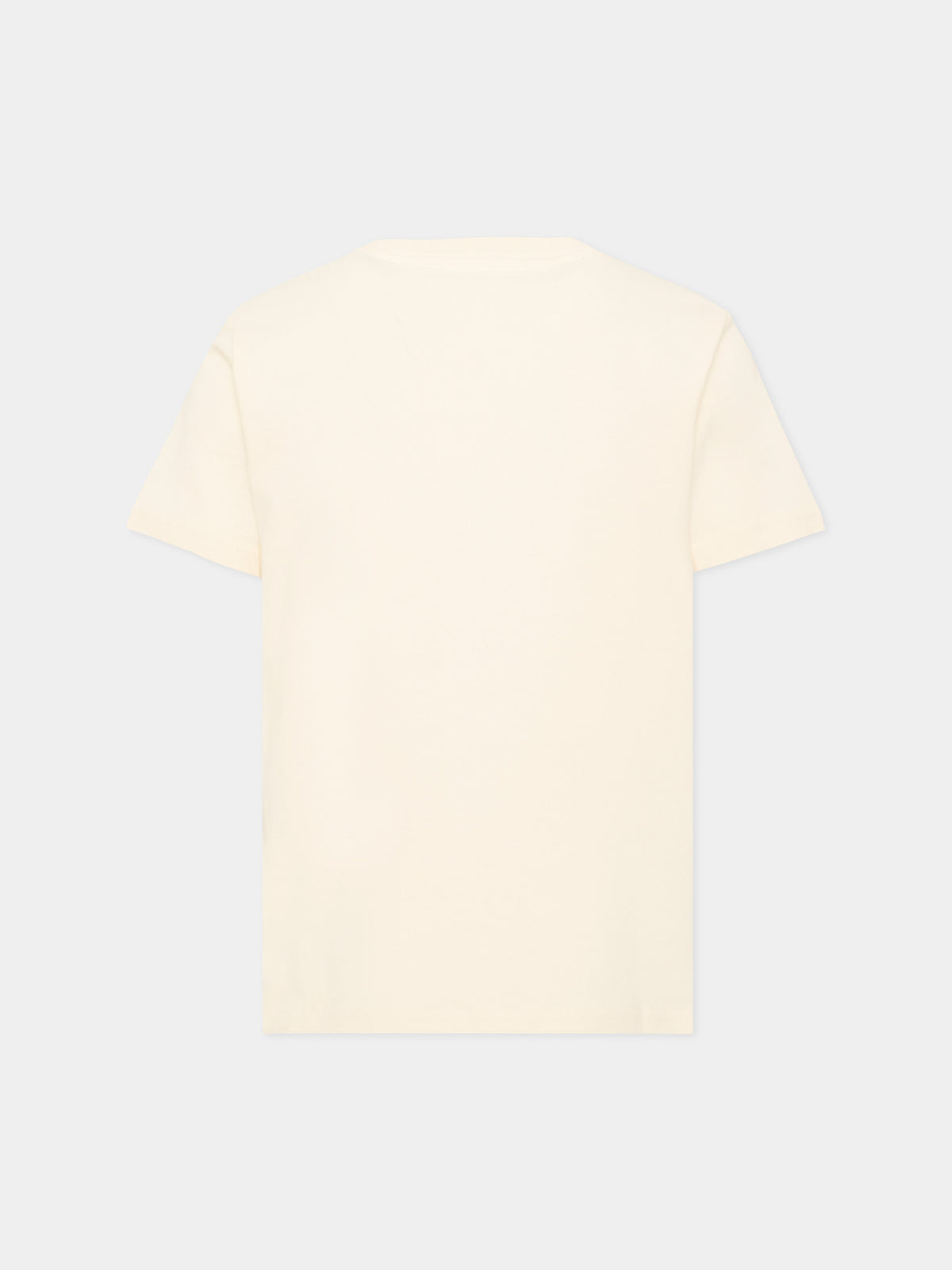 T-shirt avorio per bambina con Polo Bear,Ralph Lauren Kids,B26296001