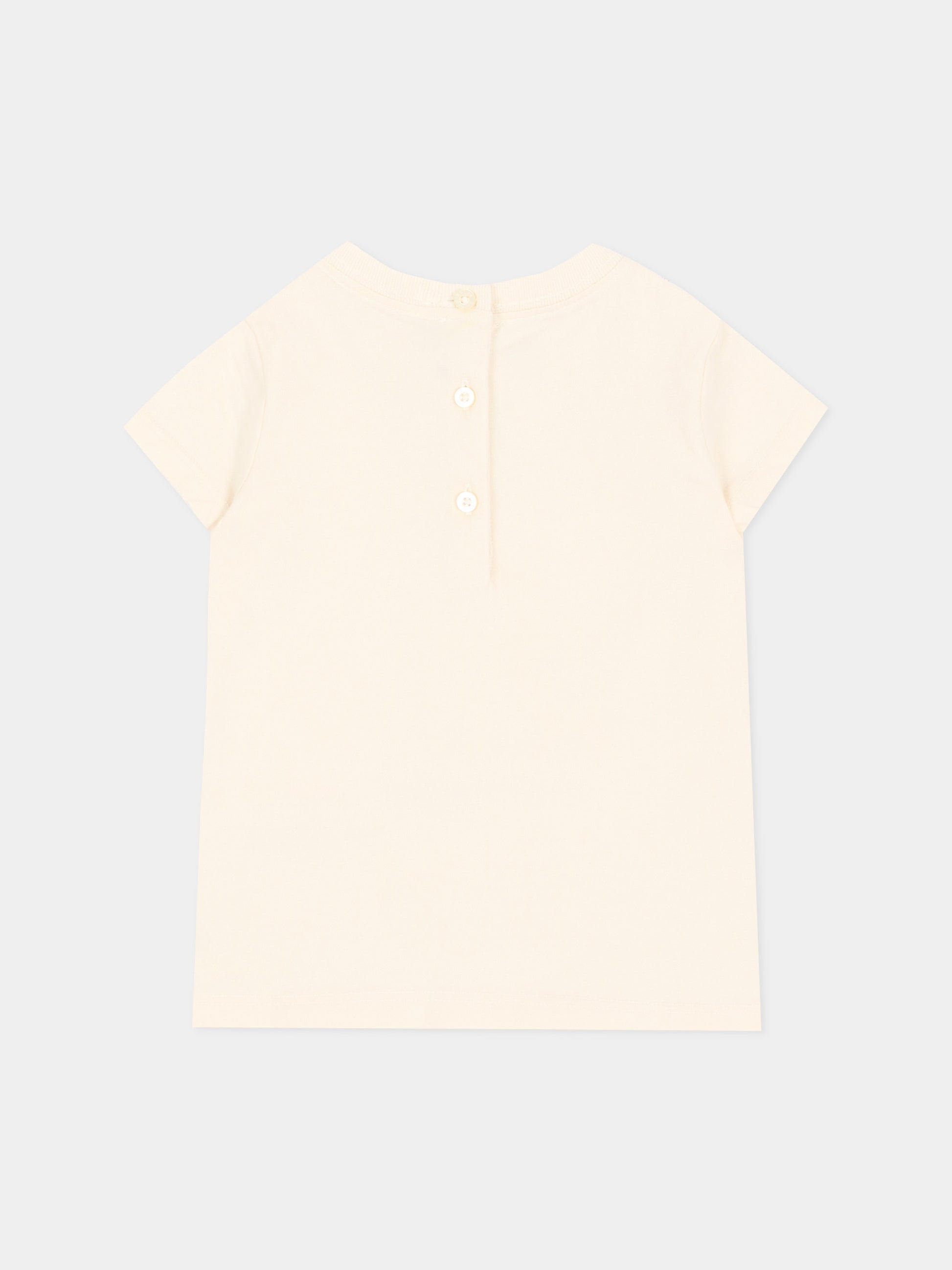 T-shirt avorio per neonata con Polo Bear,Ralph Lauren Kids,B26296001