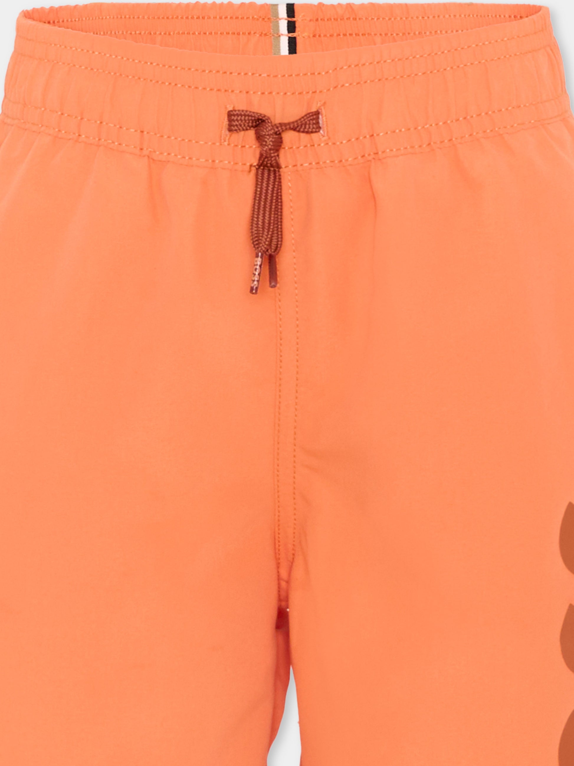 Boxer mare arancione per bambino con logo,Boss,J51973 415