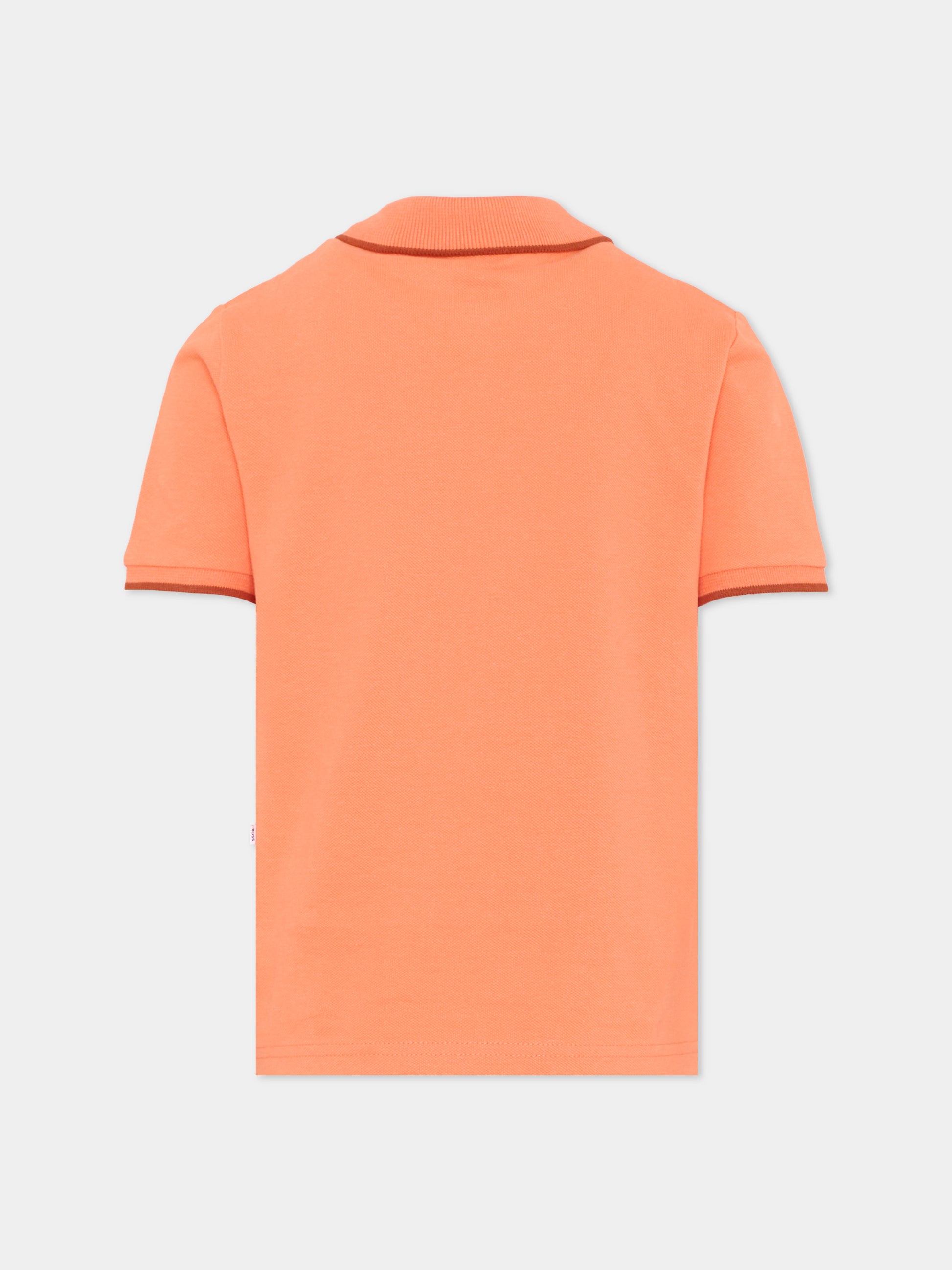 Polo rossa per bambino con logo,Boss,J52011 415