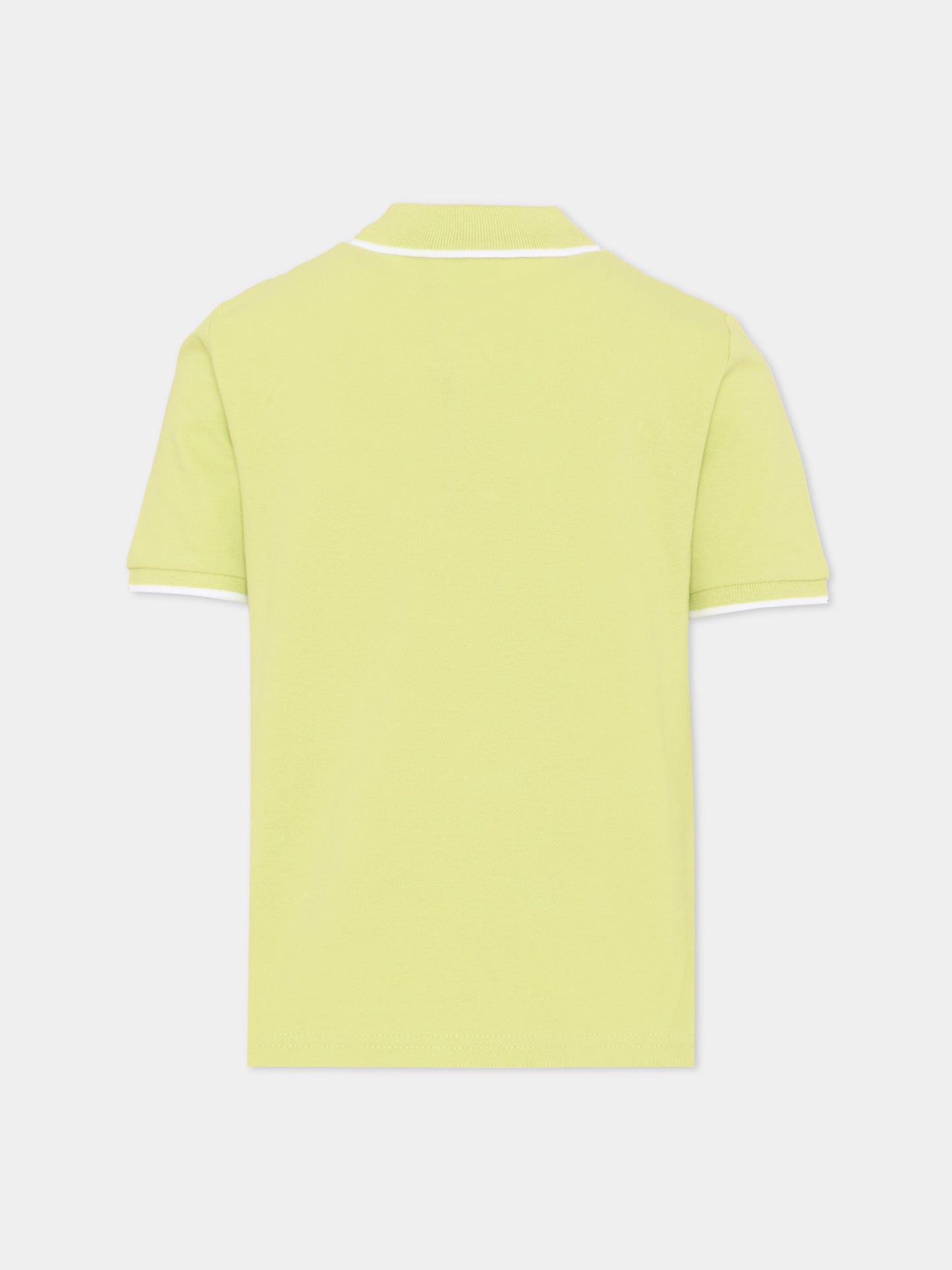 Polo verde per bambino con logo,Boss,J52011 607