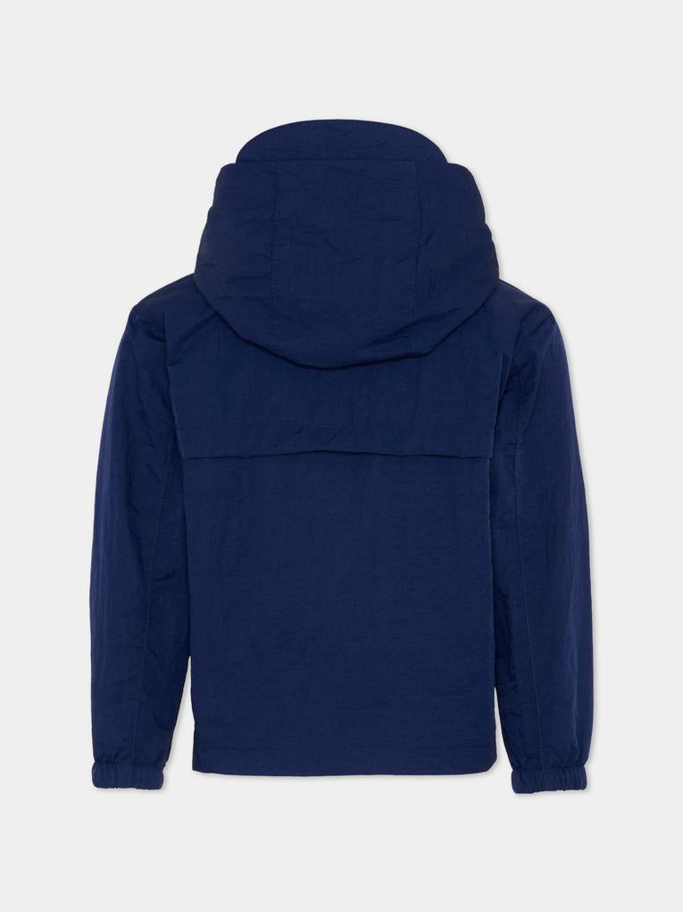 Giacca a vento blu per bambino,Timberland,T60501 84N