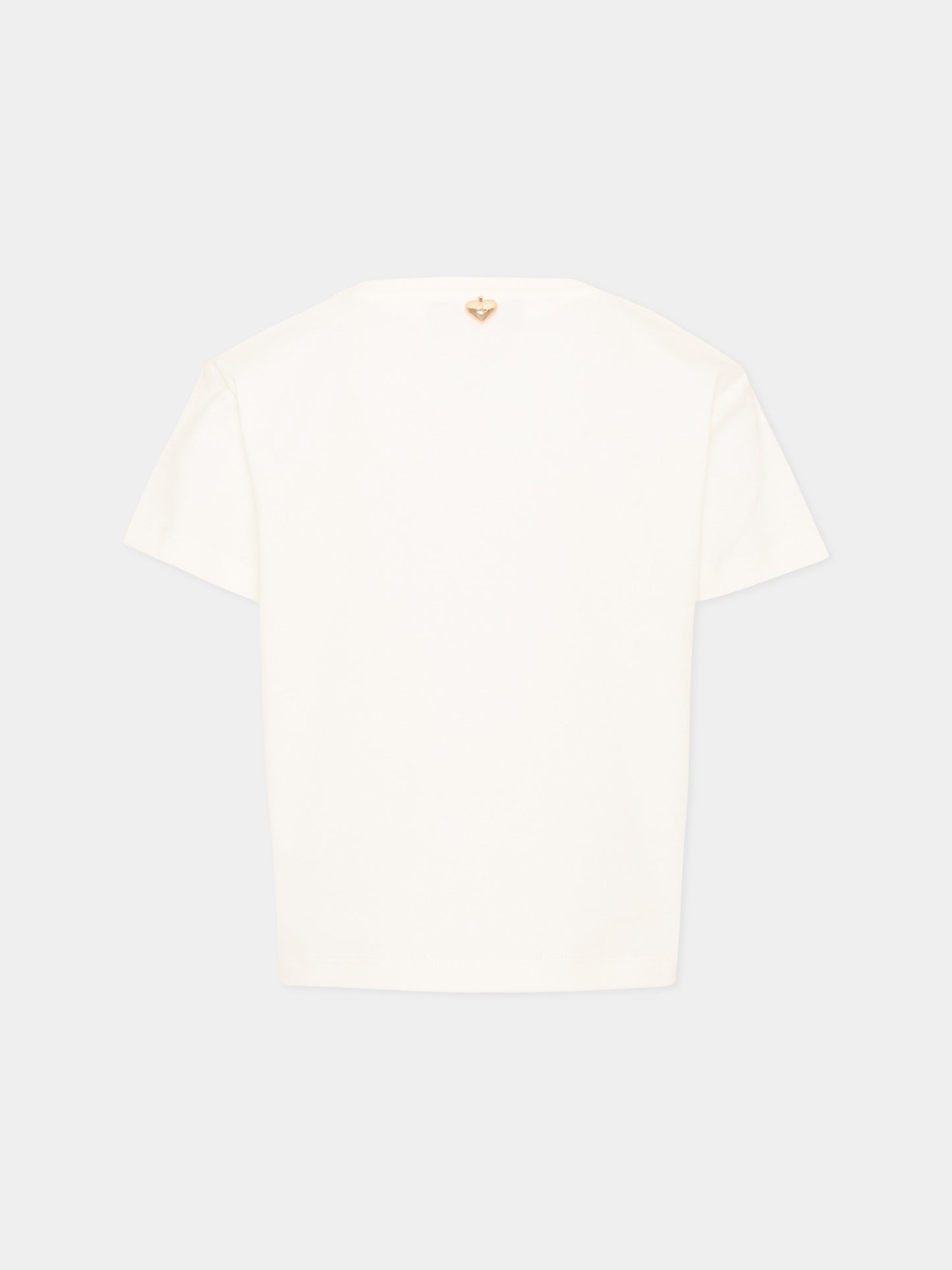 T-shirt avorio per bambina con logo,Just Cavalli Kids,JGA26044TS MARSHMAL. MARSHMALLOW