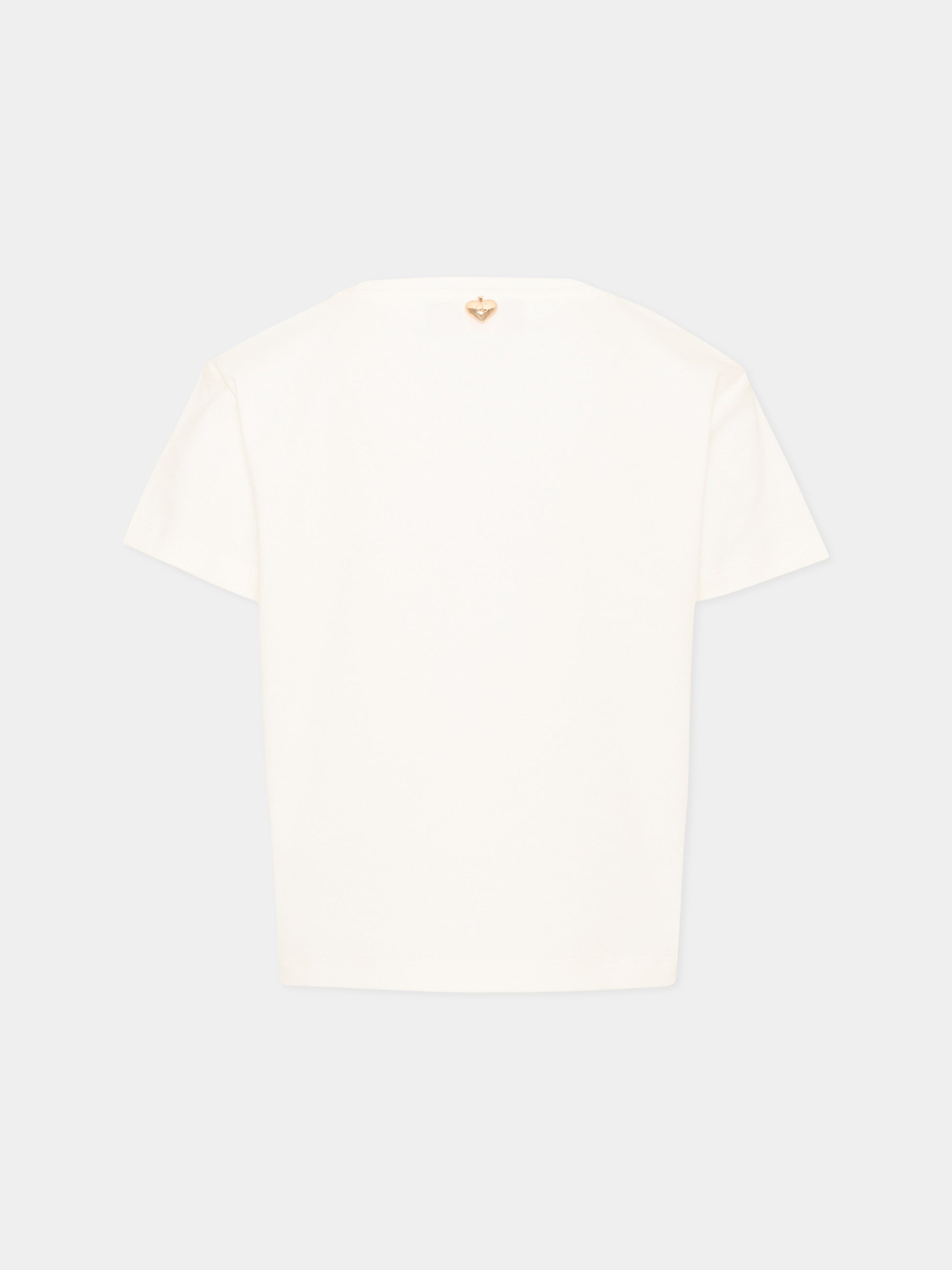 T-shirt avorio per bambina con logo,Just Cavalli Kids,JGA26044TS MARSHMAL. MARSHMALLOW
