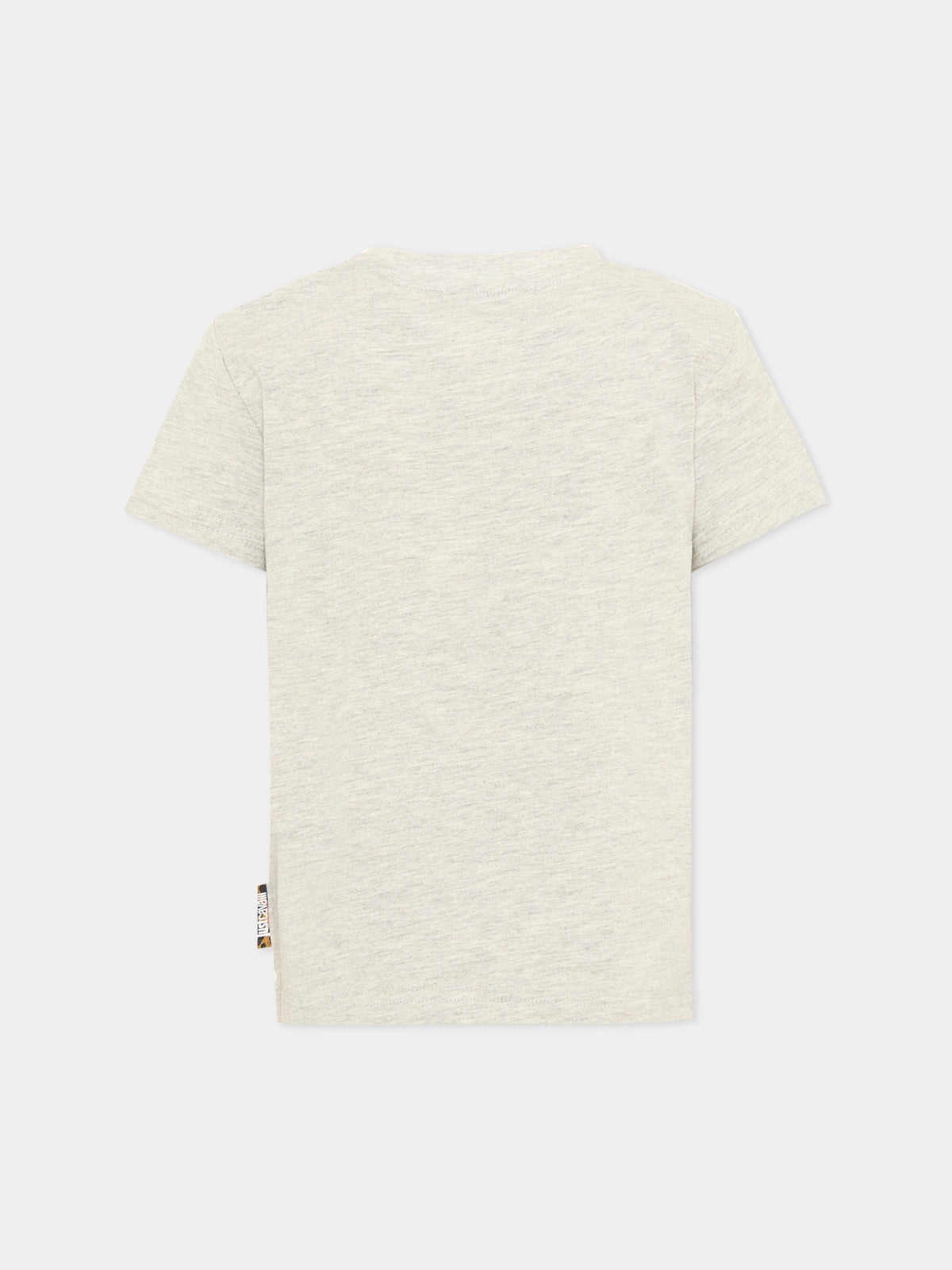 T-shirt a manica corta grigia per bambina con stampa,Just Cavalli Kids,JGA26105TS GREY_LIG.M GREY LIGHT MELANGE