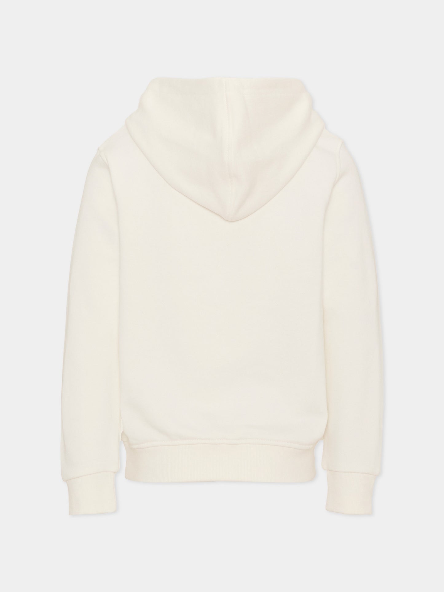 Felpa con cappuccio bianca per bambina con stampa,Just Cavalli Kids,JGA26058FE MARSHMAL. MARSHMALLOW
