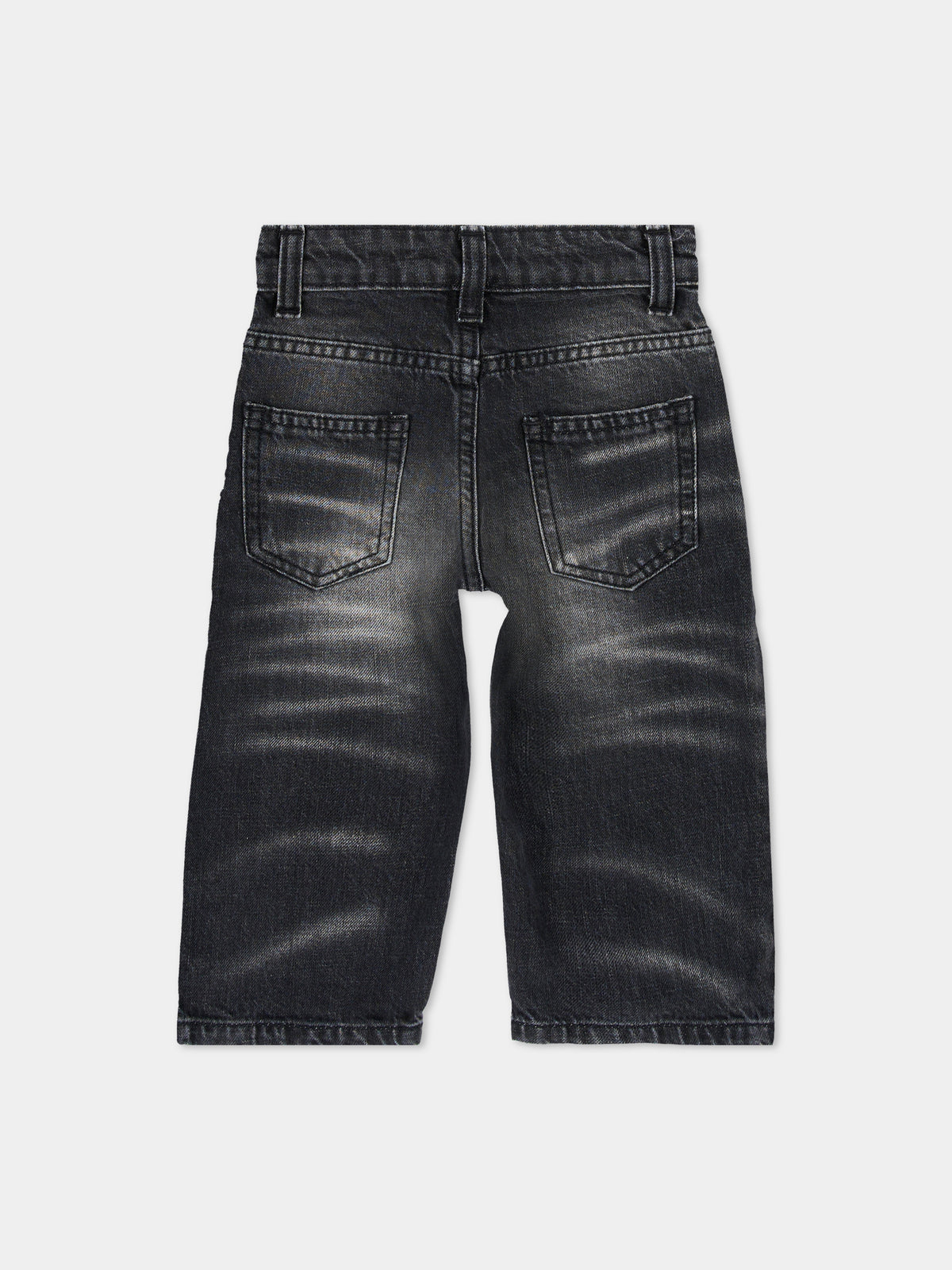 Jeans nero per neonato,Just Cavalli Kids,JIA26048JE D.BLACK DENIM BLACK
