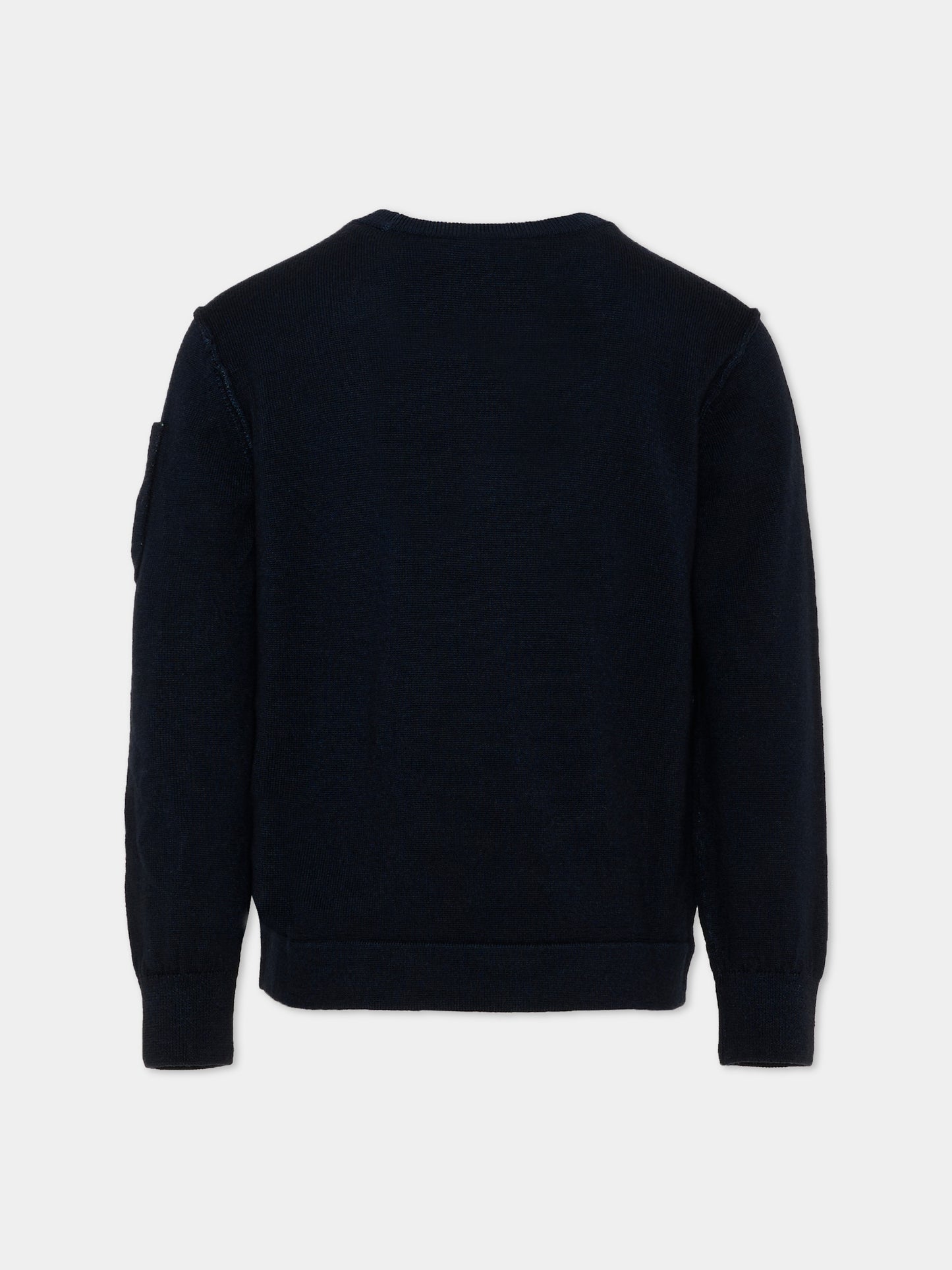 Maglione blu per bambino con tasca,C. P. Company,CNW009 LHC01 41150