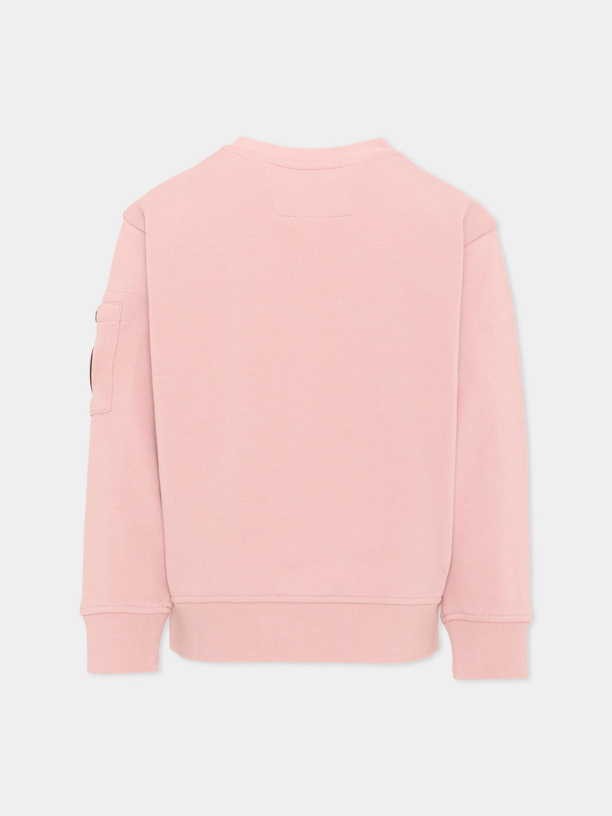 Felpa rosa per bambino con tasca,C. P. Company,COF00X LCA76 50504