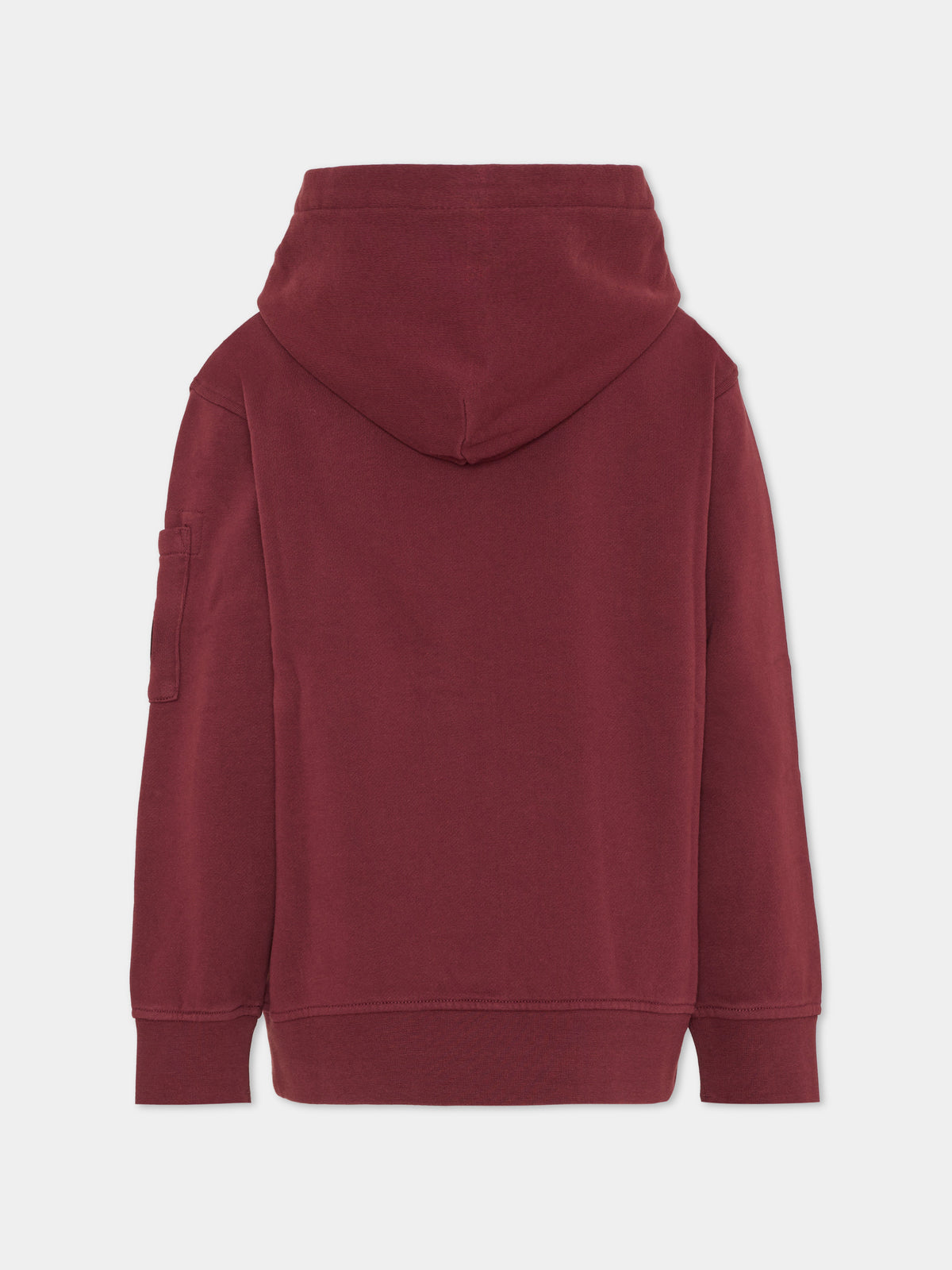 Felpa con cappuccio bordeaux per bambino,C. P. Company,COF00Y LCA76 51686