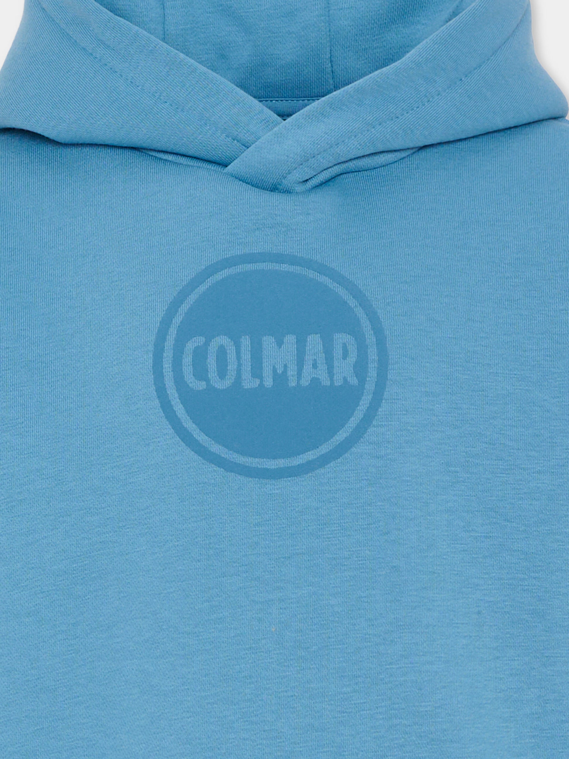Felpa celeste per bambino con logo,Colmar Originals Kids,3691N 1WX 733