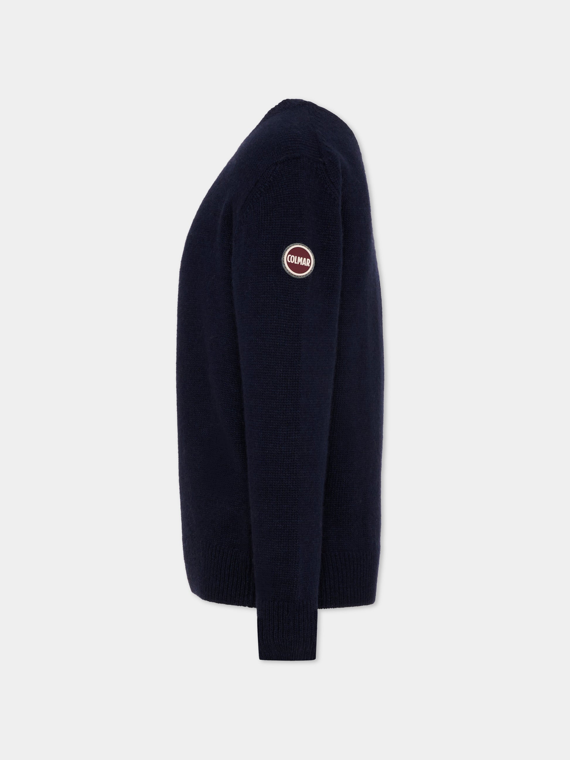 Maglione blu per bambini con logo,Colmar Originals Kids,9800 3ZO 68