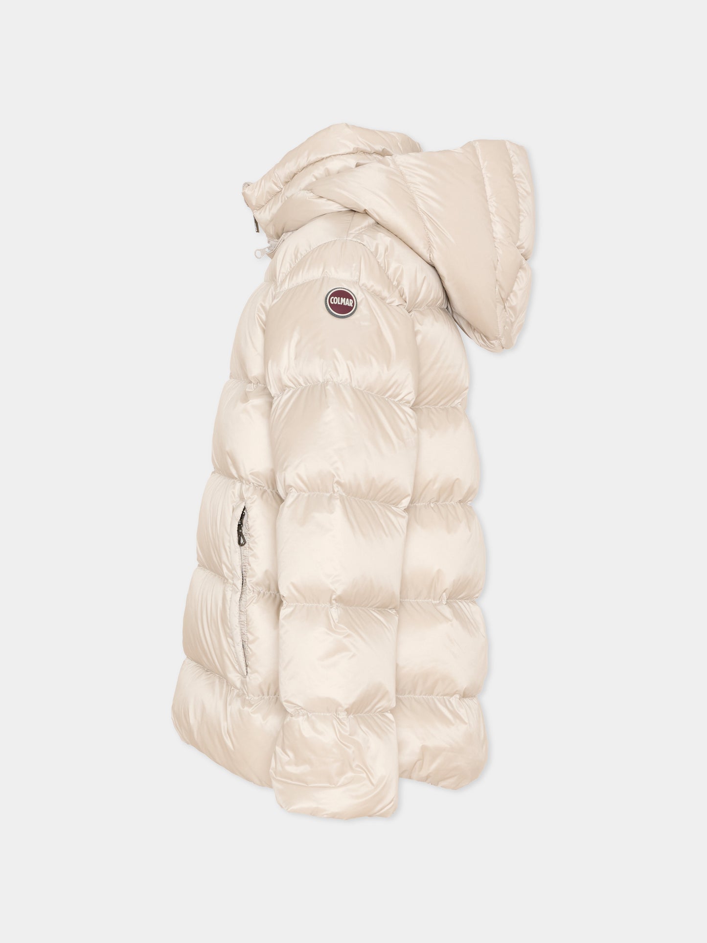Piumino beige per bambina con logo,Colmar Originals Kids,3452A 2YO 16