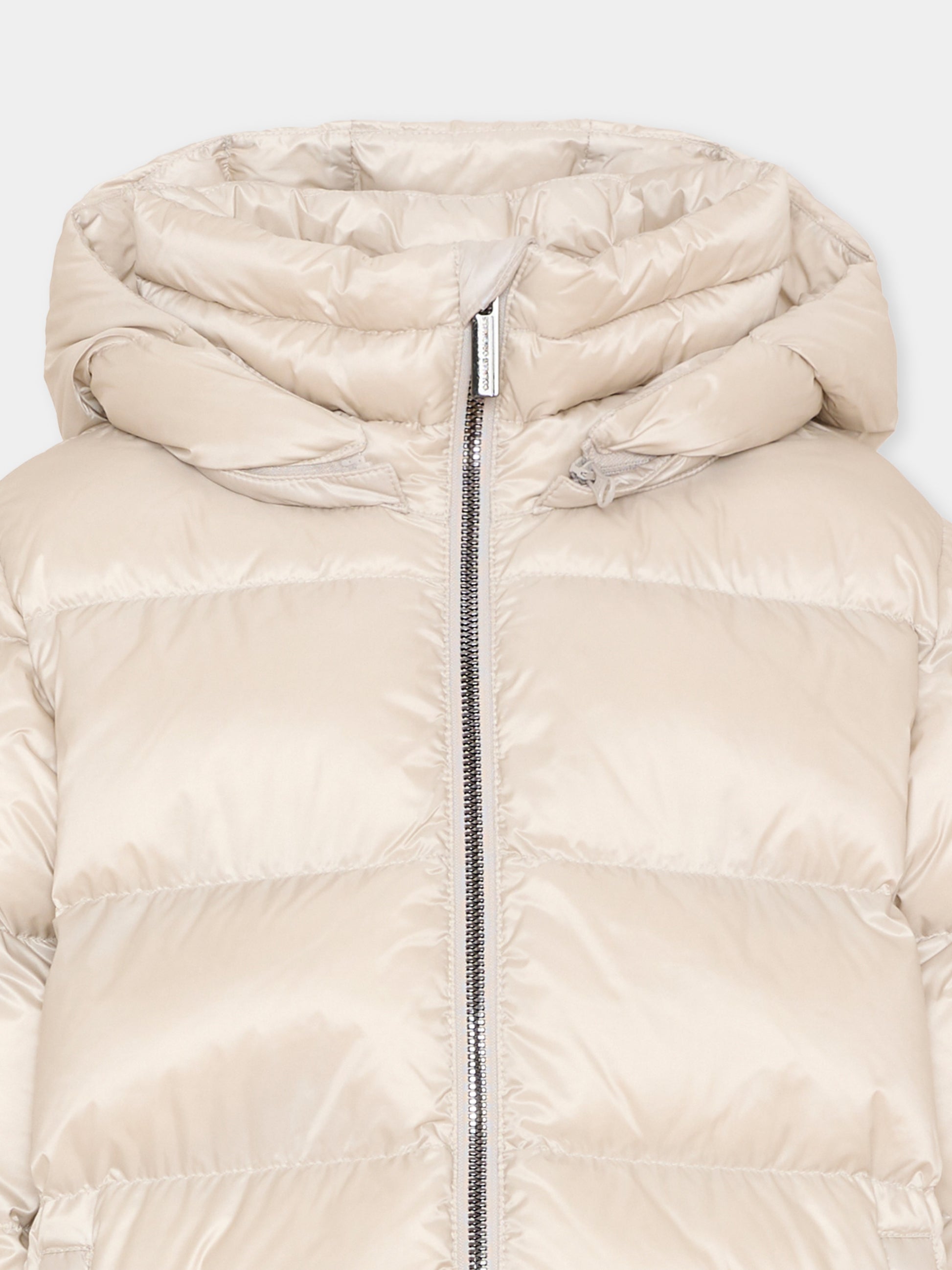 Piumino beige per bambina con logo,Colmar Originals Kids,3452A 2YO 16