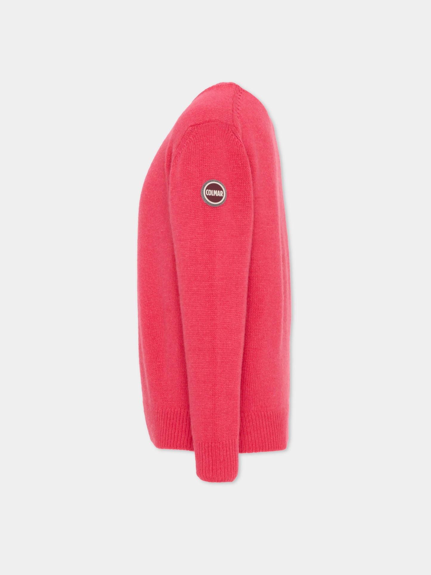 Maglione fucsia per bambina con logo,Colmar Originals Kids,9800 3ZO 33