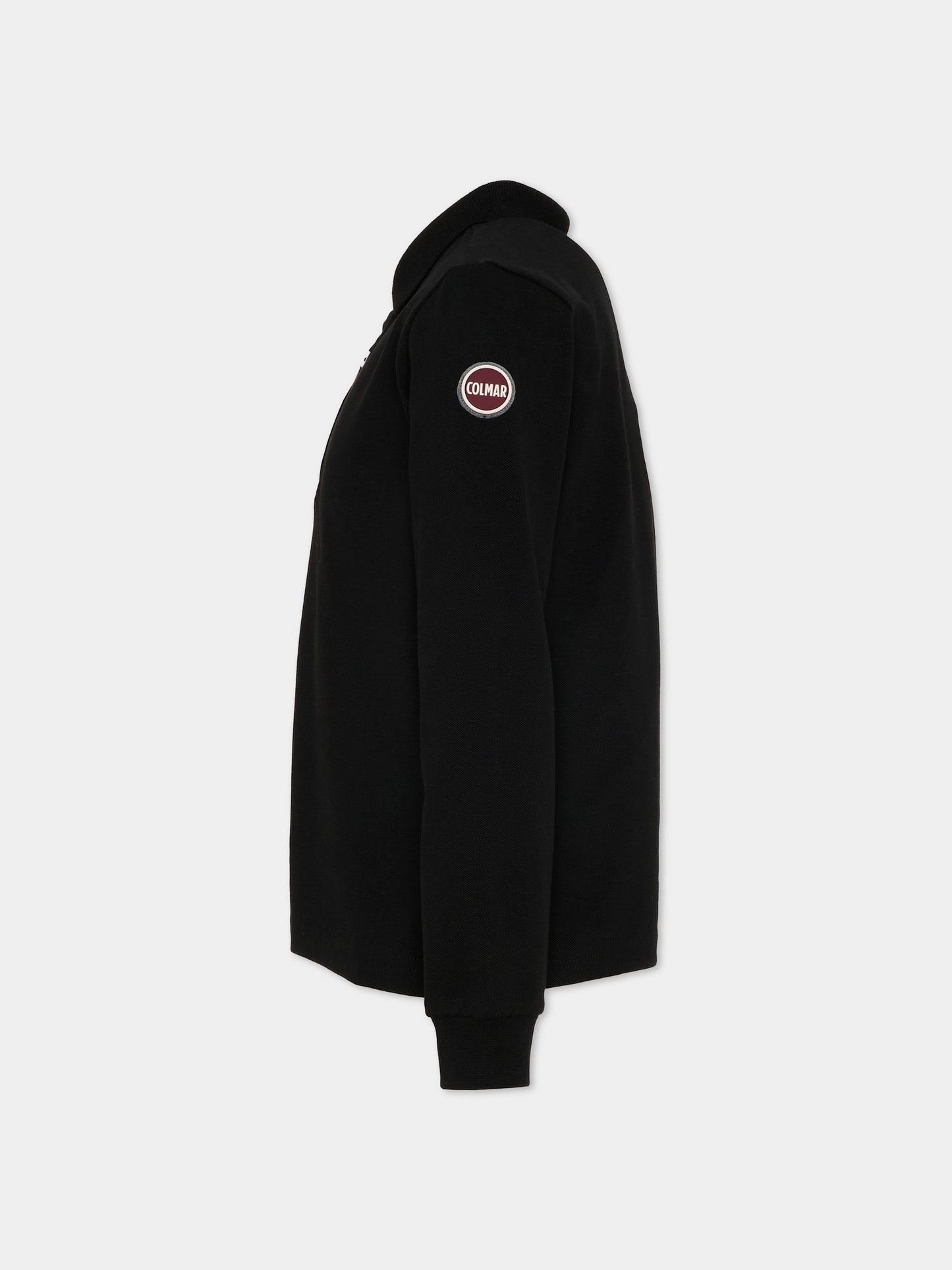 Polo nera per bambino con logo,Colmar Originals Kids,3588R 4SH 99