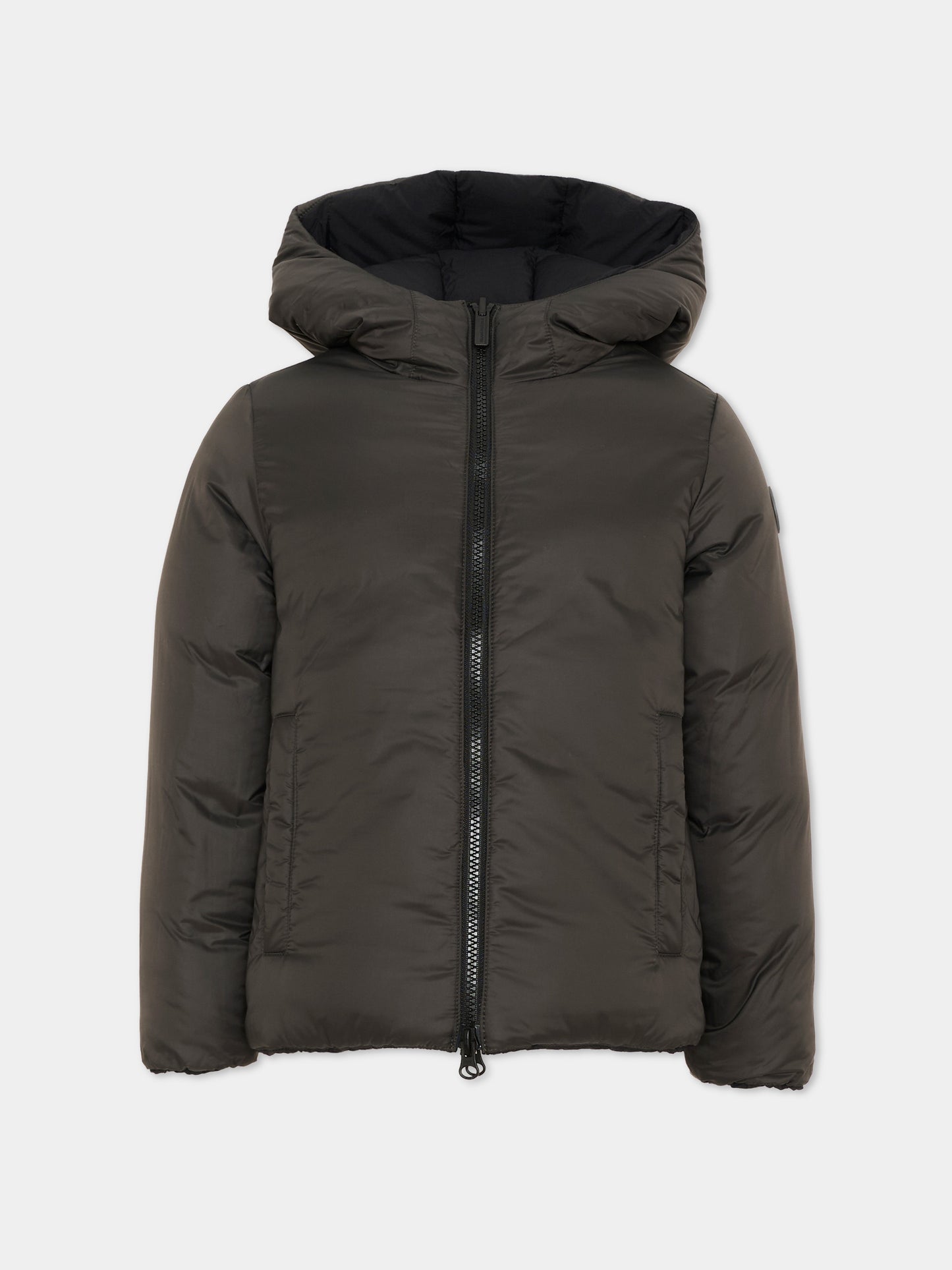 Piumino nero per bambino reversibile con cappuccio,Colmar Originals Kids,34000009 4ZP 99