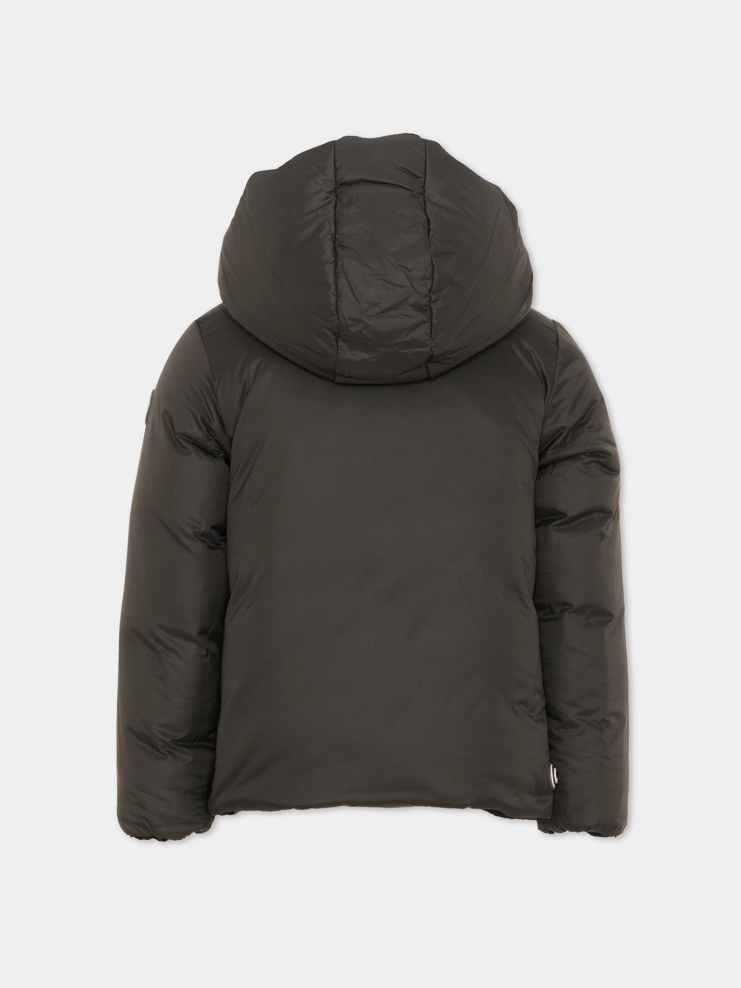 Piumino nero per bambino reversibile con cappuccio,Colmar Originals Kids,34000009 4ZP 99