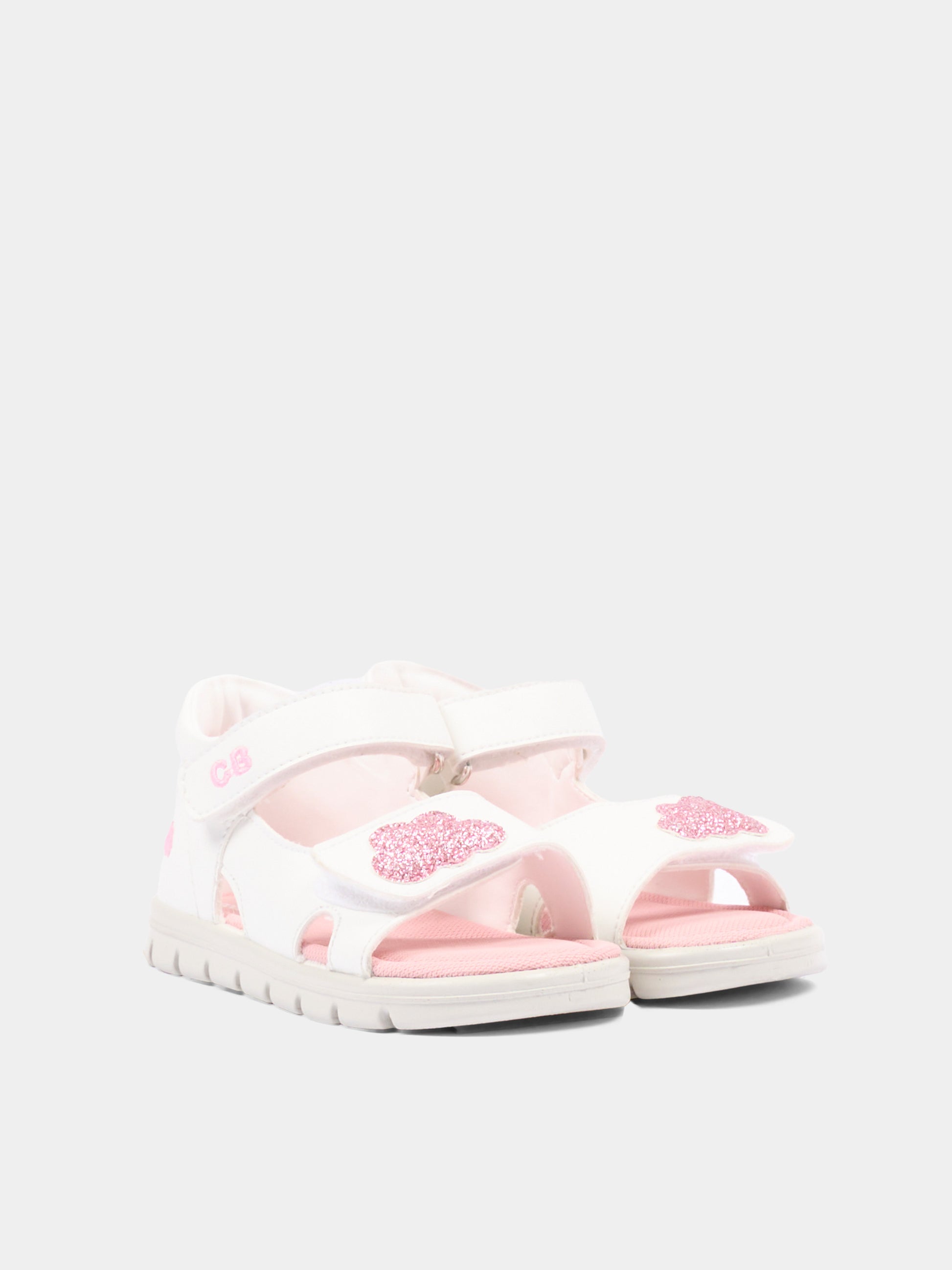 Sandali bianchi Little Cirrus per neonata,Falcotto X Coccolebimbi,0011501175.01.1N04