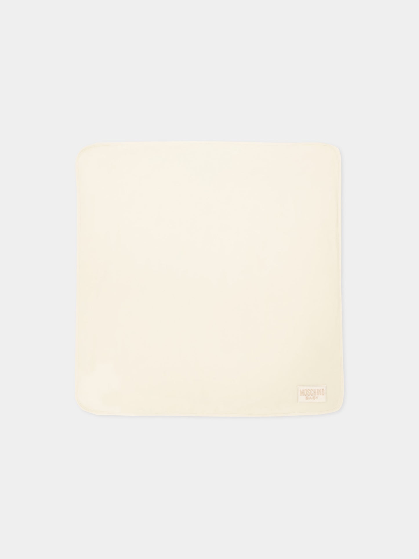 Coperta avorio per neonati con Teddy Bear,Moschino Kids,MPB00F LGA27 10063