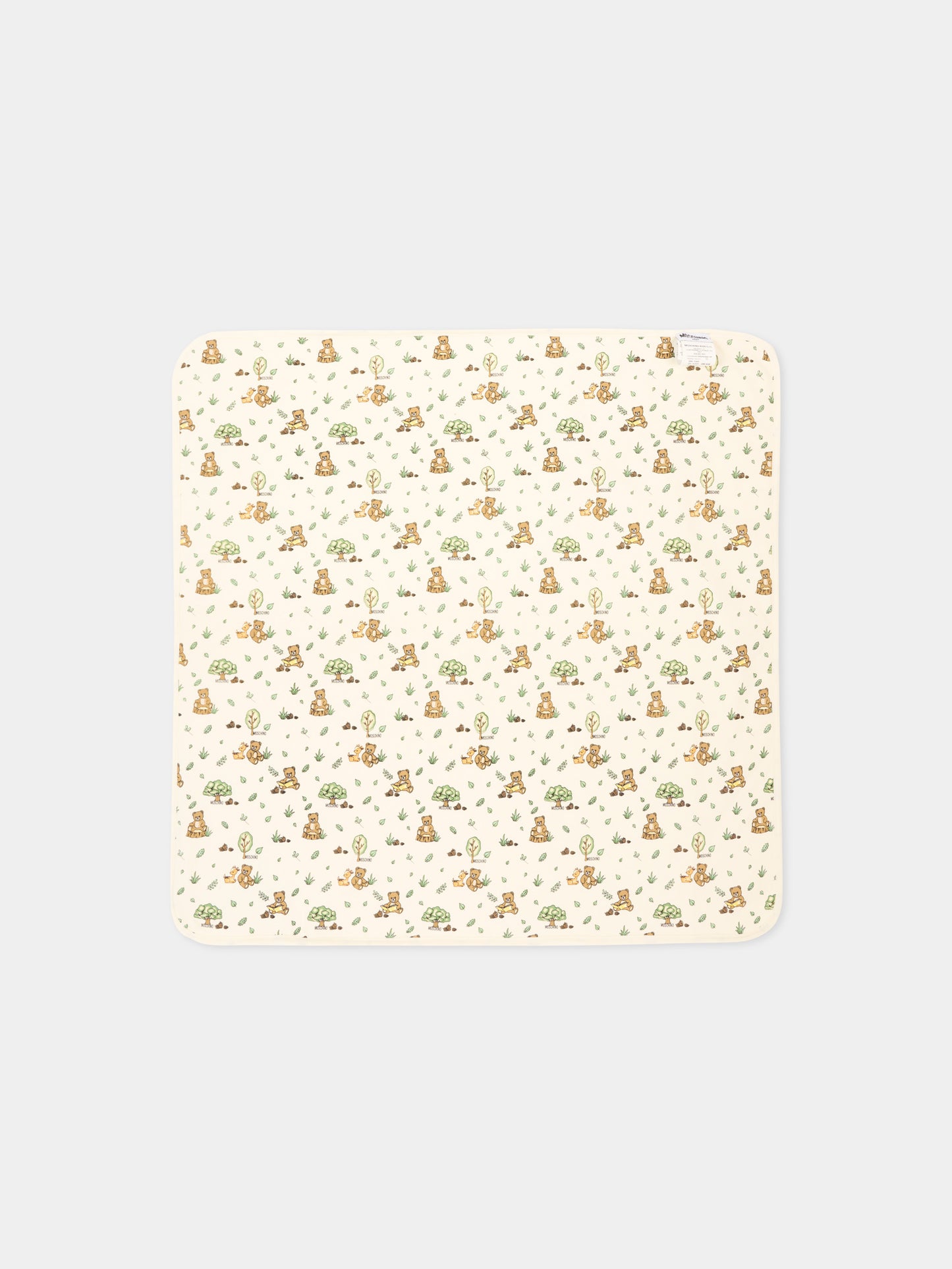 Coperta avorio per neonati con Teddy Bear,Moschino Kids,MPB00F LGA27 10063