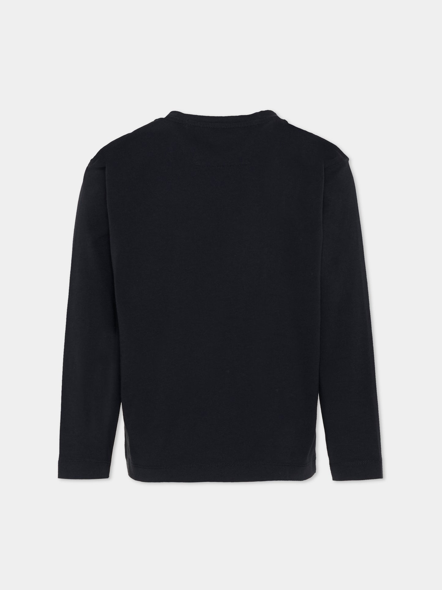 T-Shirt blu per bambino con logo,C. P. Company,CUO003 LAA17 41150