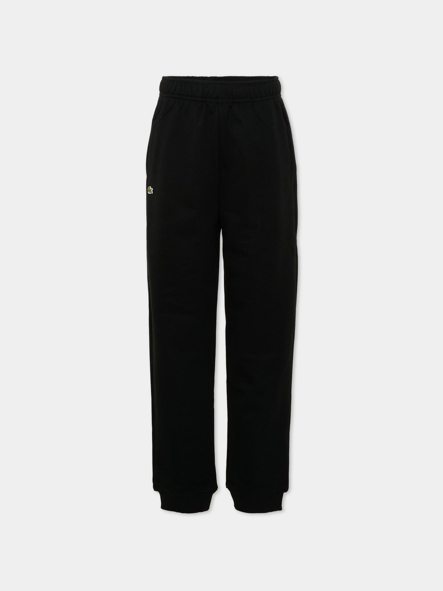 Pantalone nero per bambini con logo,Lacoste,7919 K96