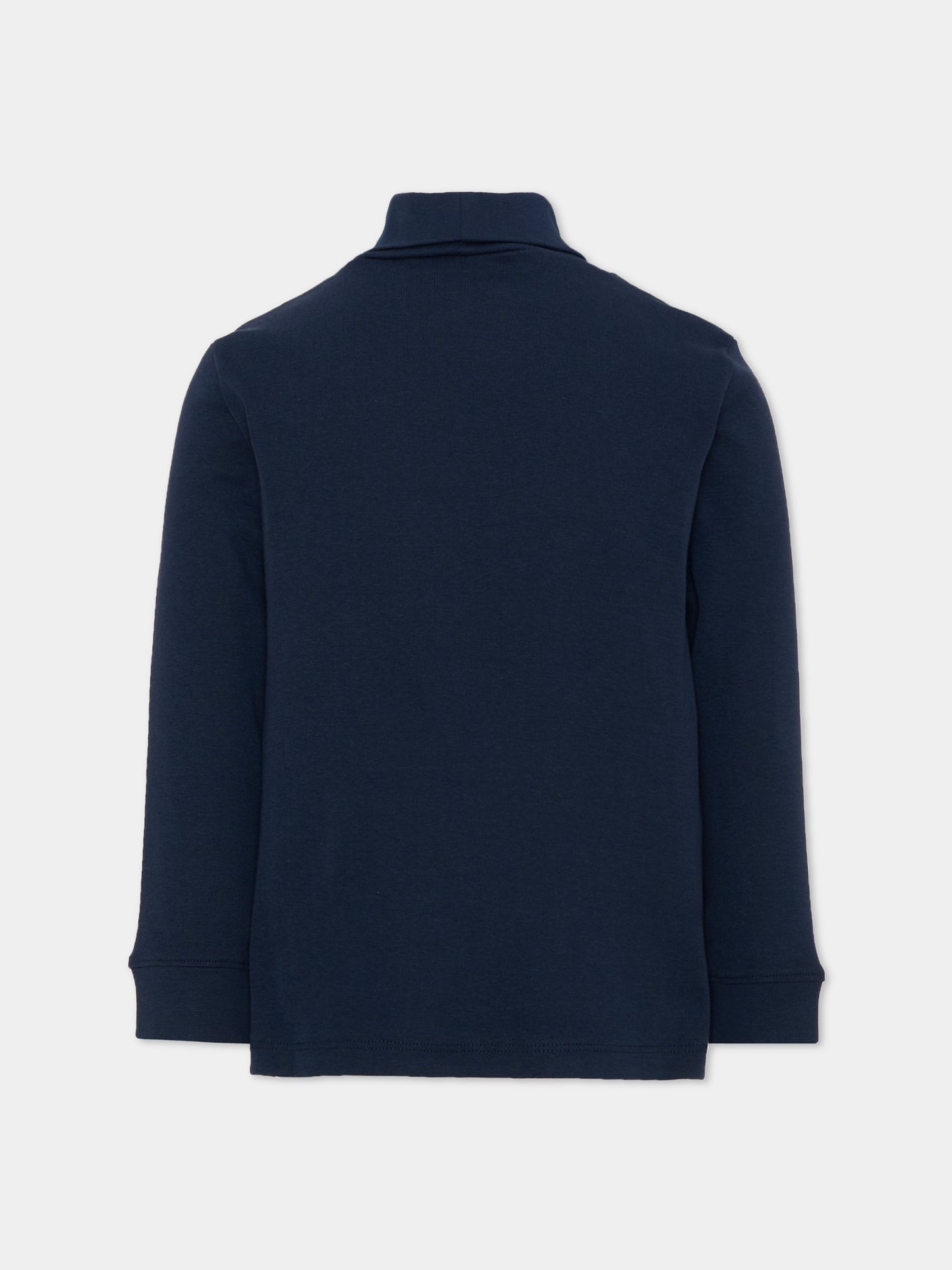 Dolcevita blu per bambini con logo,Lacoste,7710 UGW