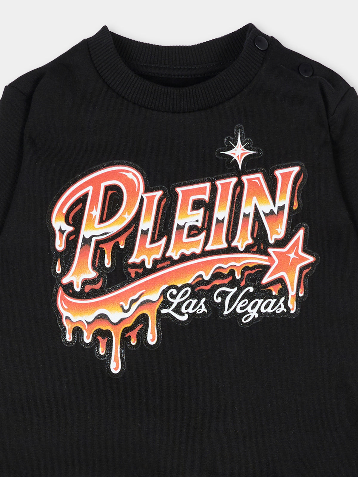 Completo sportivo lungo nero per neonato,Philipp Plein Junior,F6PHNBTP176 110
