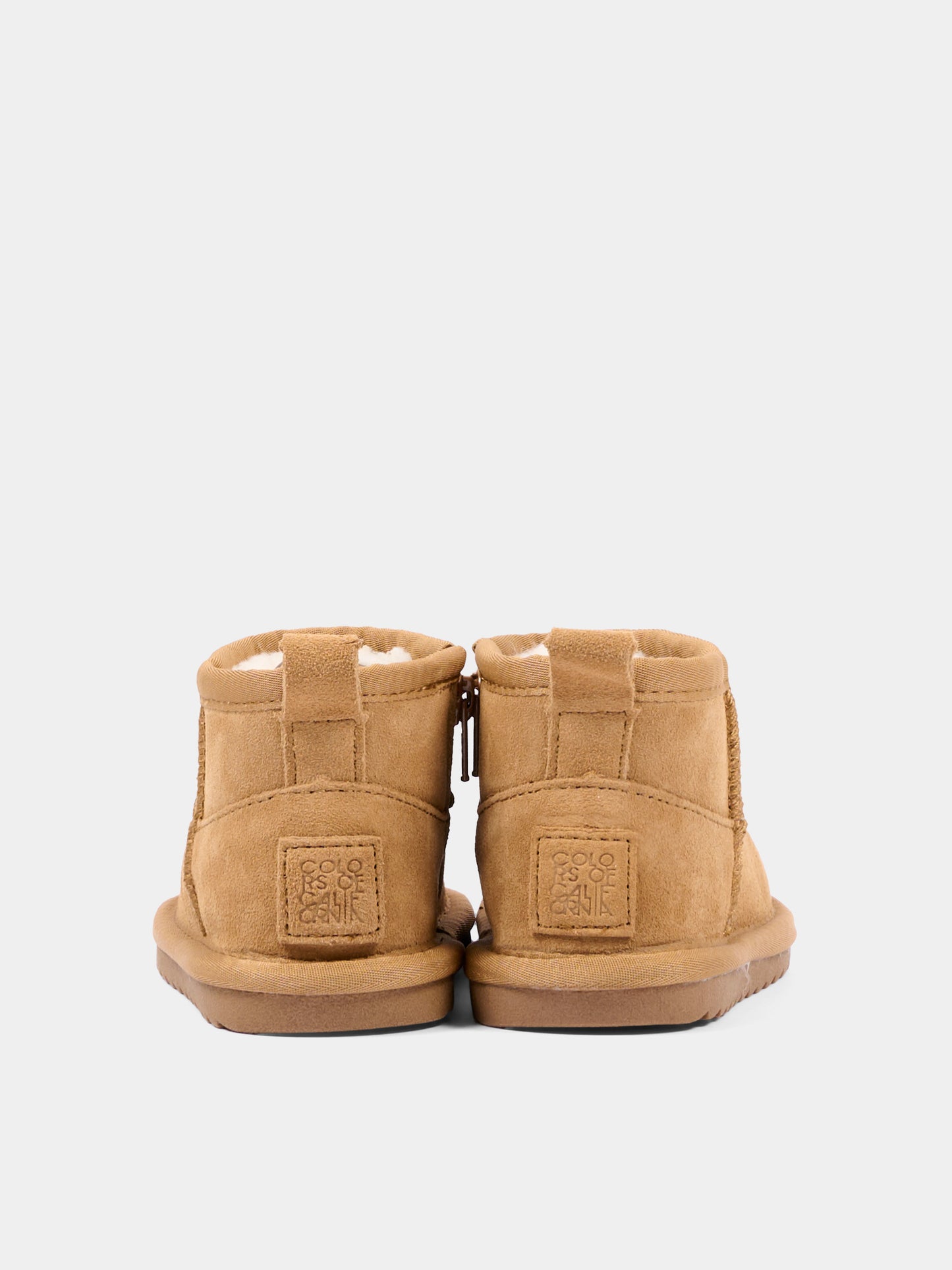Stivaletti beige per bambini,Colors Of California,HC YB016 TAN
