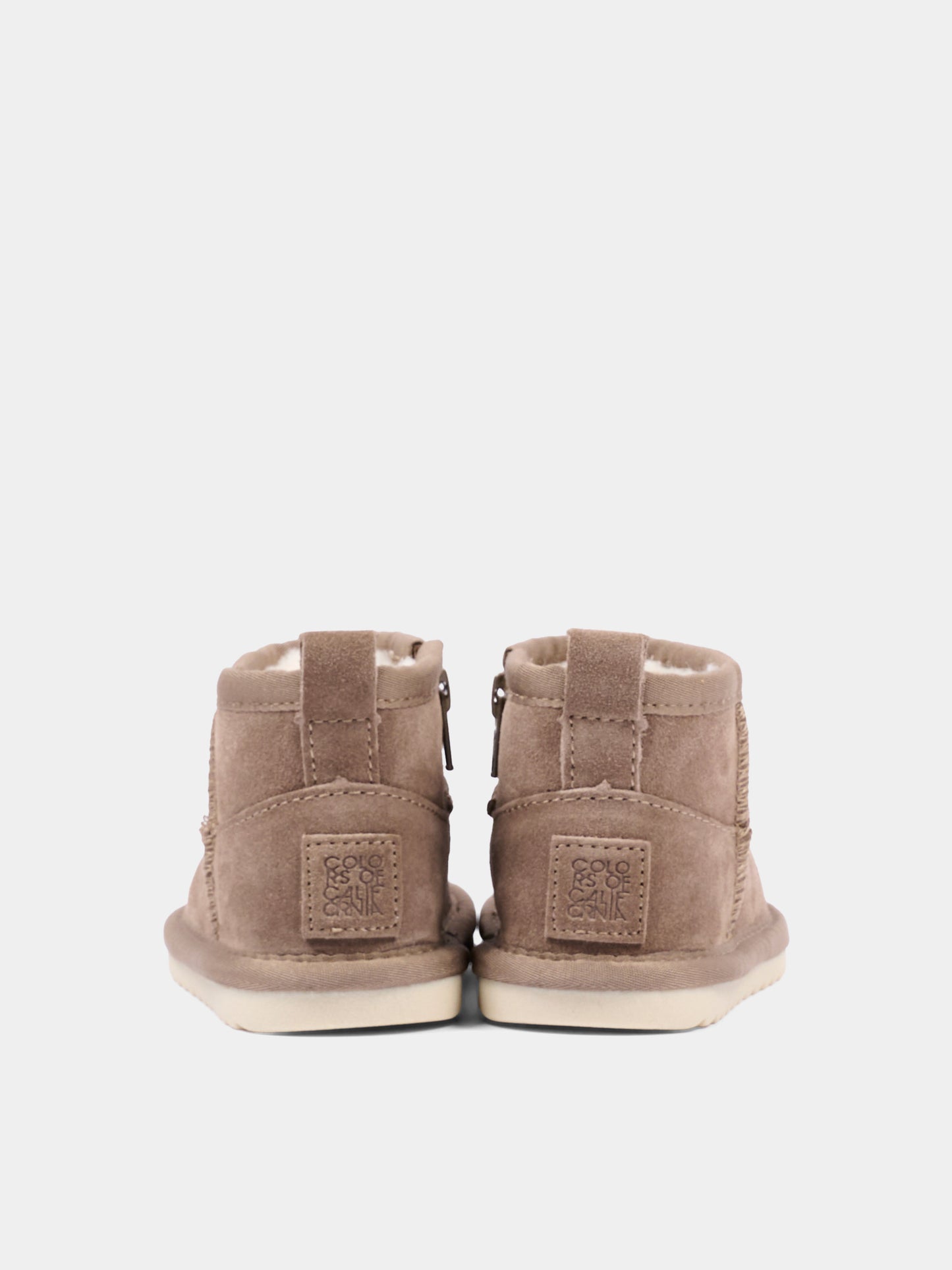 Stivaletti tortora per bambini,Colors Of California,HC YB016 TAU