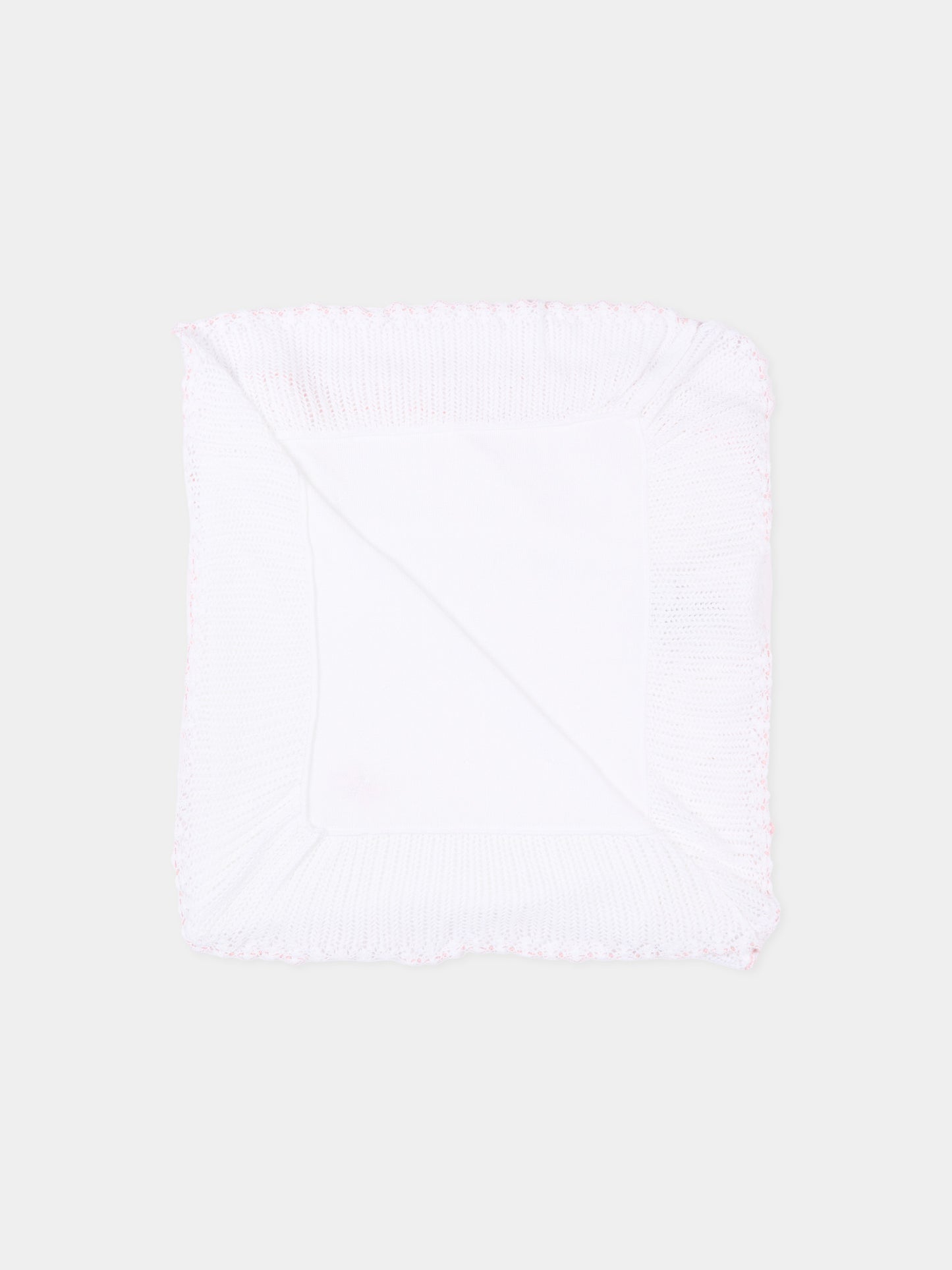Coperta bianca in tricot per neonata,Paz Rodríguez,029 123464 0137 H82
