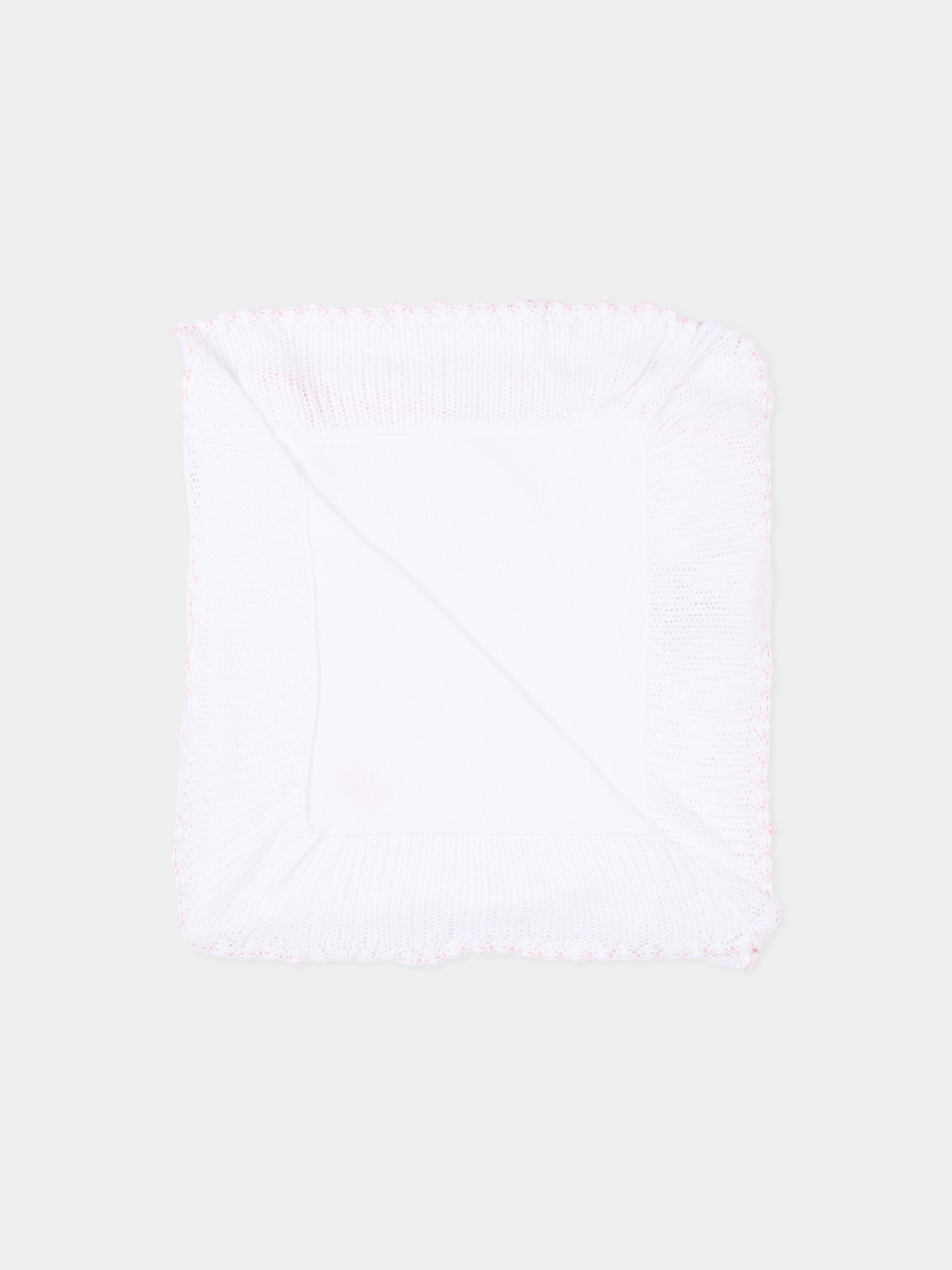 Coperta bianca in tricot per neonata,Paz Rodríguez,029 123464 0137 H82
