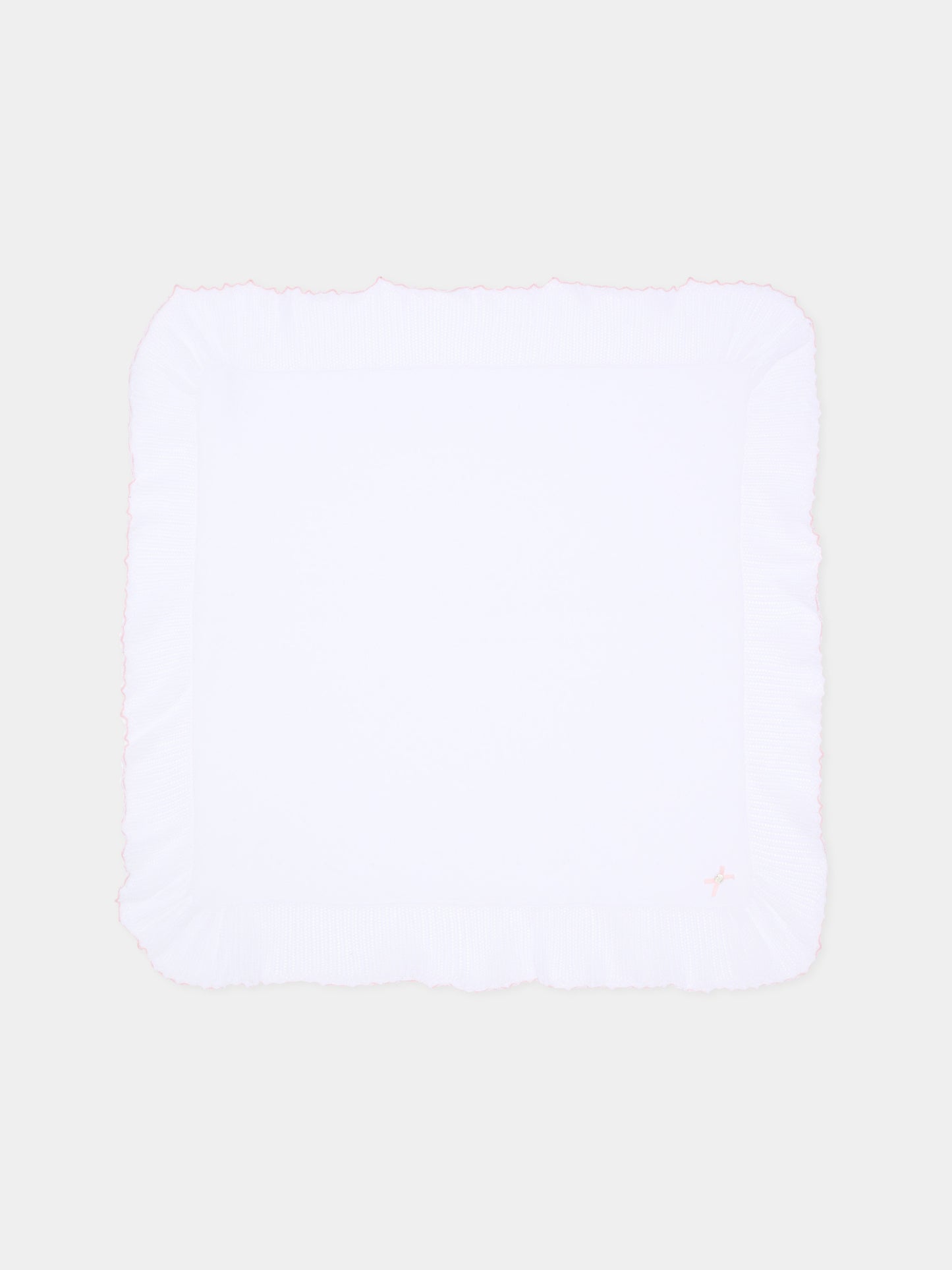 Coperta bianca in tricot per neonata,Paz Rodríguez,029 123464 0137 H82