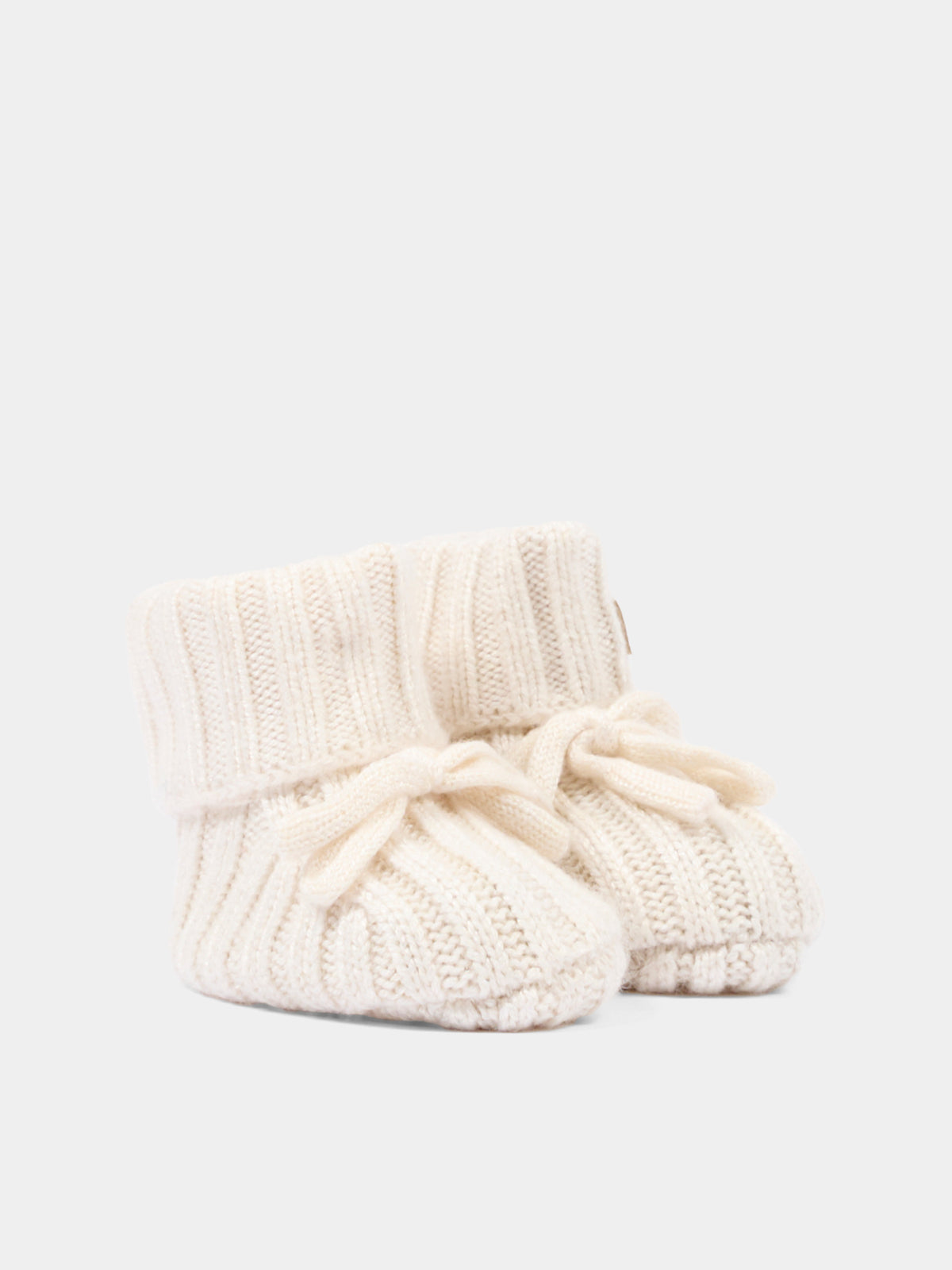 Babbucce avorio per neonati,Bamboom,1267 WARM WHITE