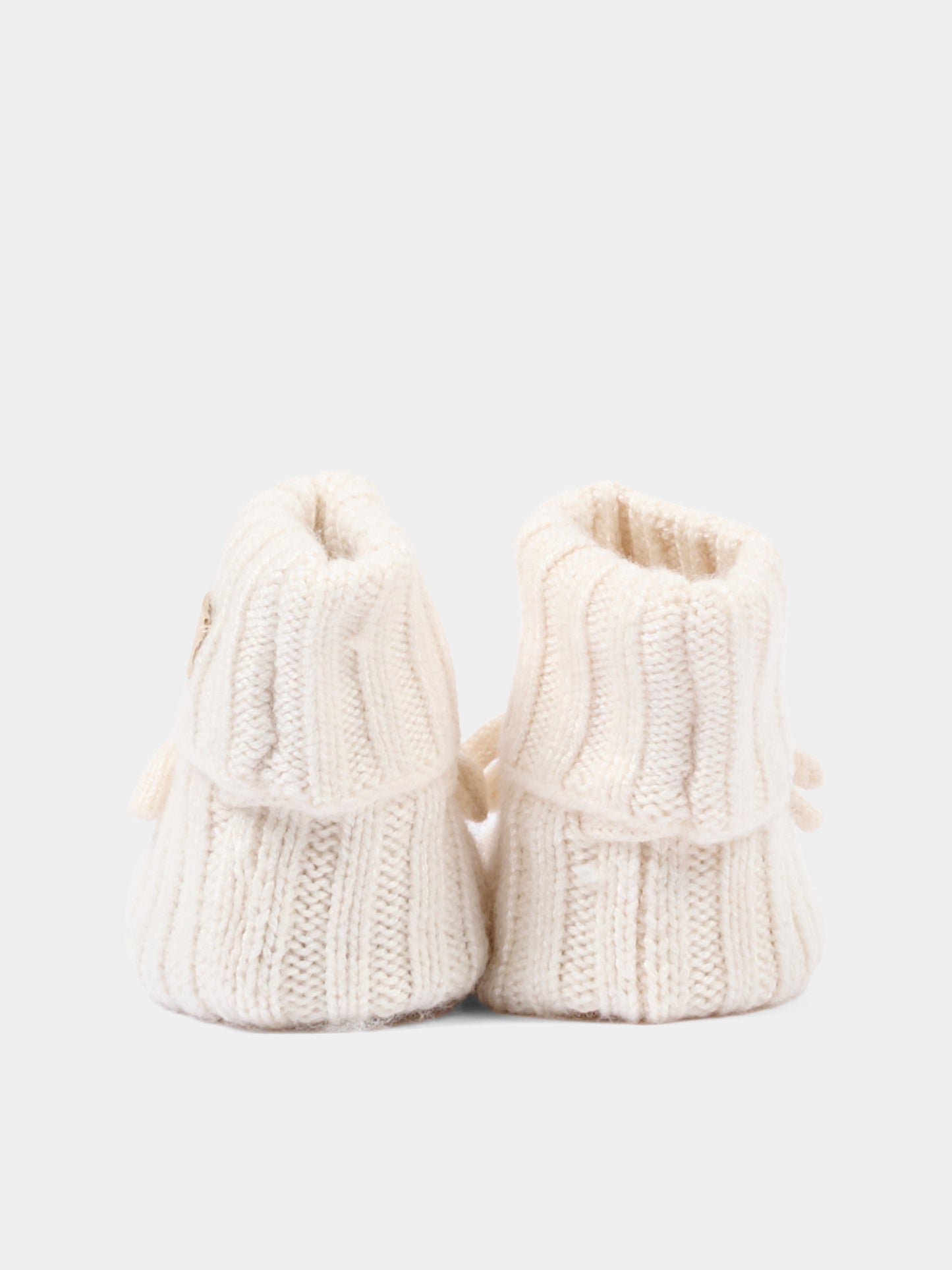 Babbucce avorio per neonati,Bamboom,1267 WARM WHITE