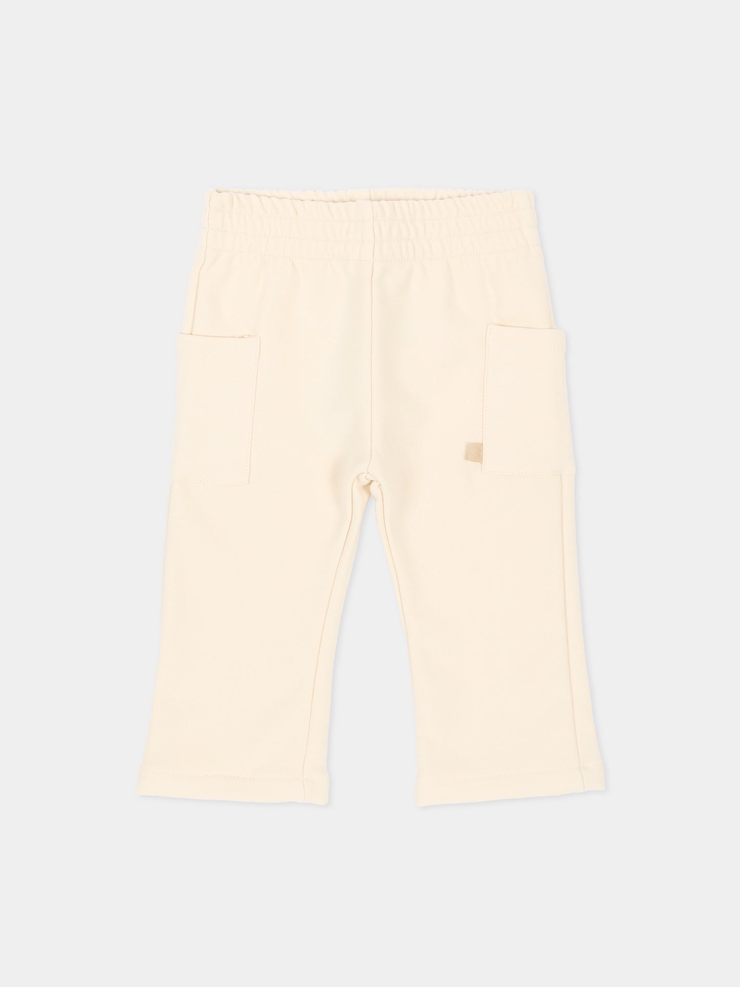 Pantalone avorio per neonati,Bamboom,1246TE00086 WARM WHITE