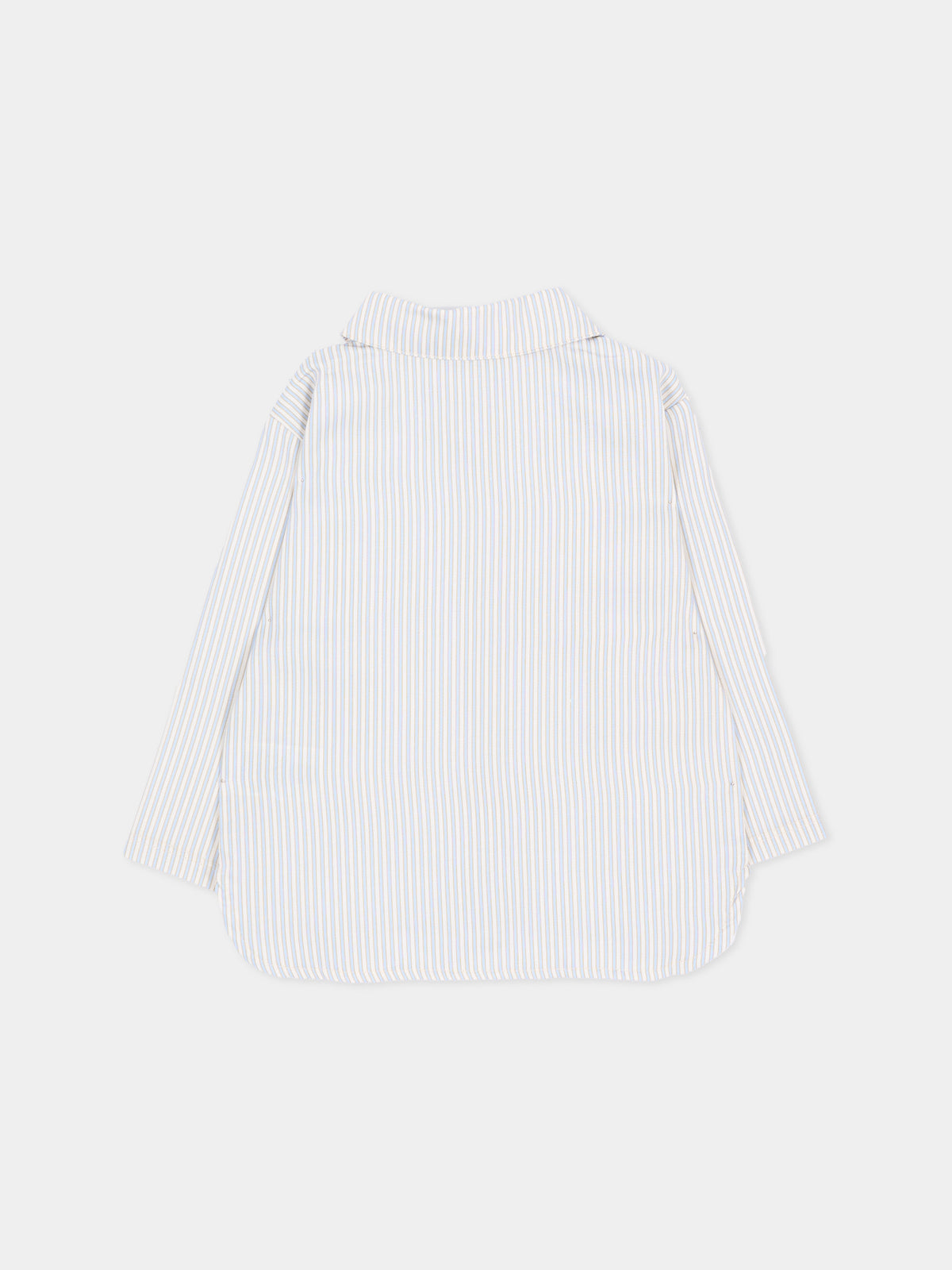 Camicia a manica lunga azzurra per bambino con righe,Bamboom,1208TE00089 STRIPE BLU