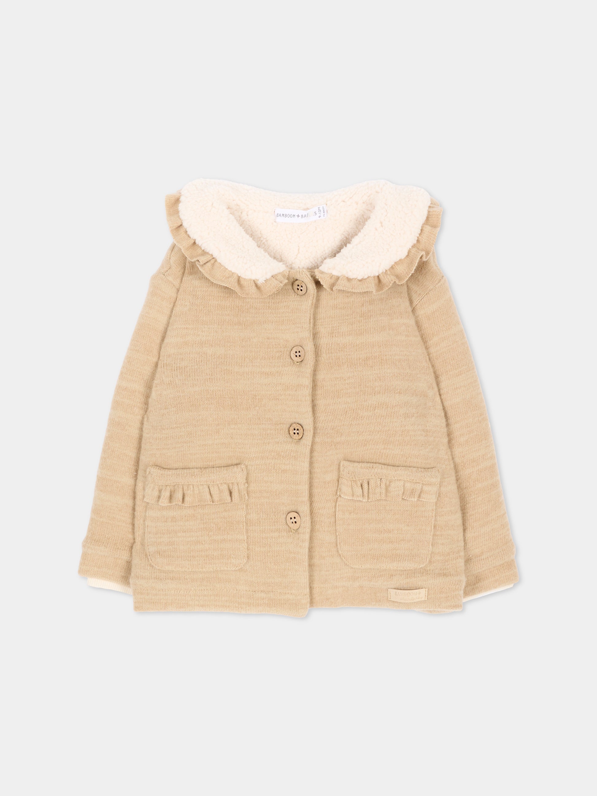Giubbotto beige per neonata,Bamboom,1220TE00088 SAND