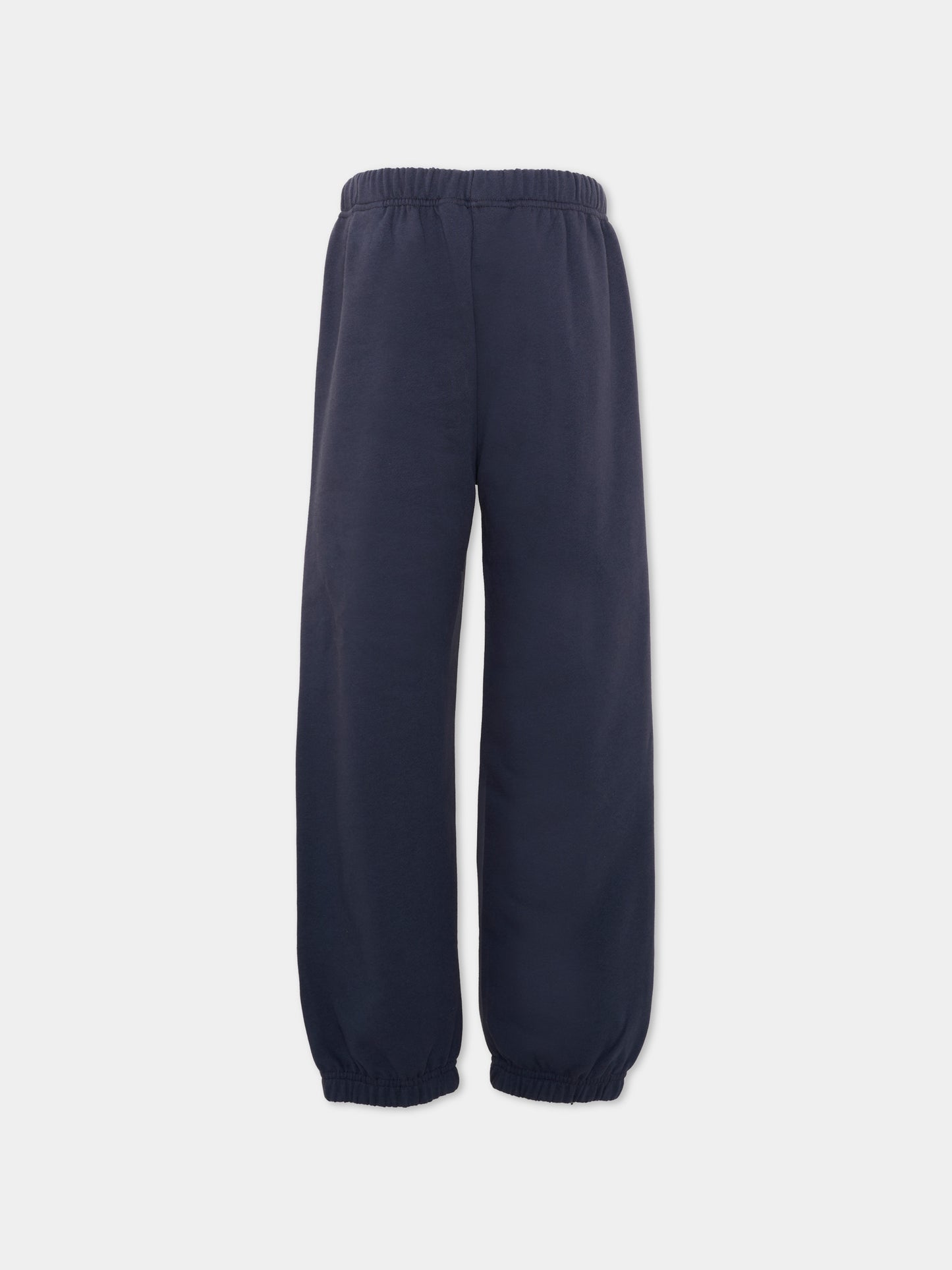 Pantalone blu con logo stampato,Palm Angels,F6PAJBFP016 1528