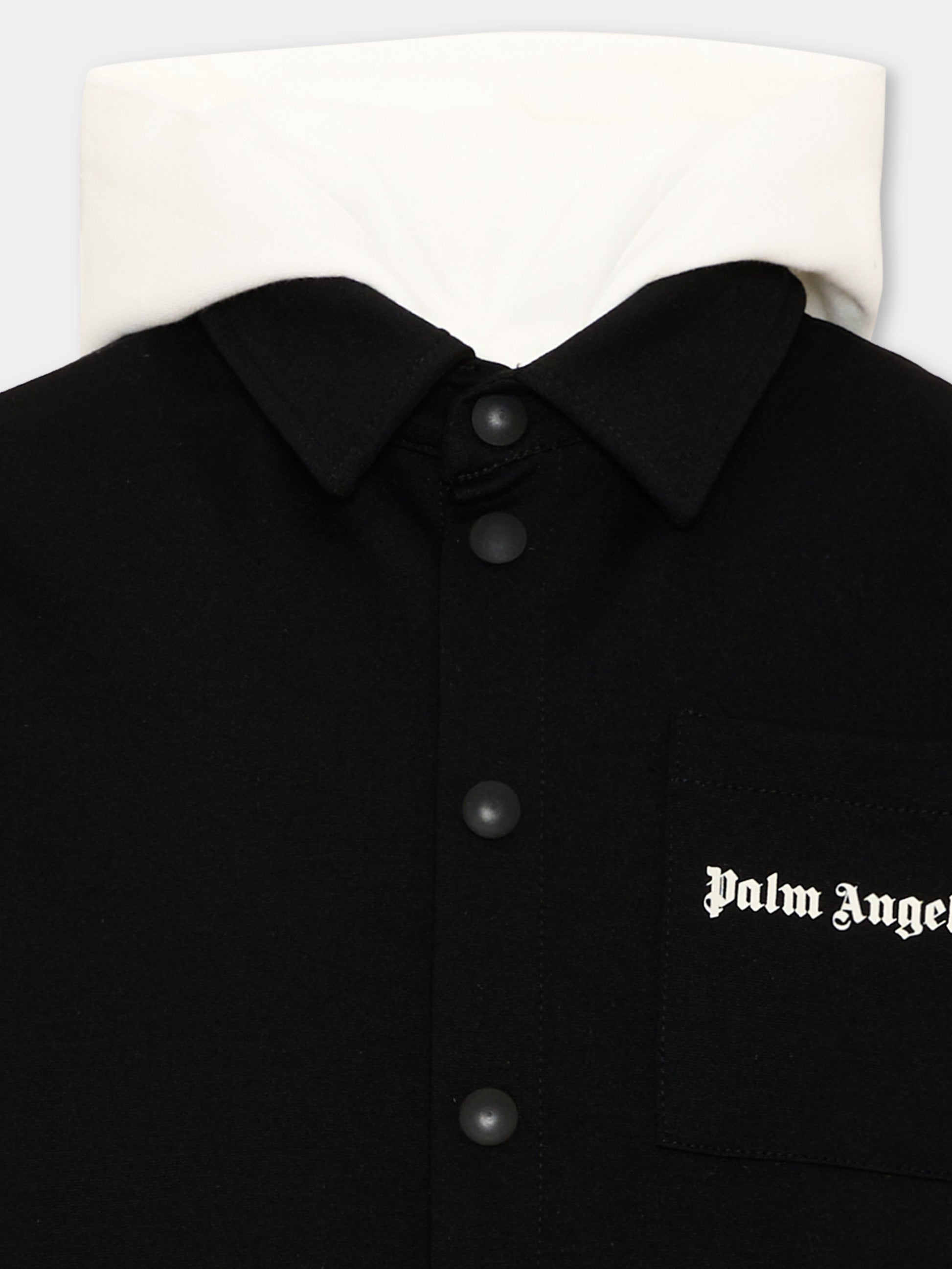 Giacca nera per bambino con logo,Palm Angels,F6PAJBSI021 110