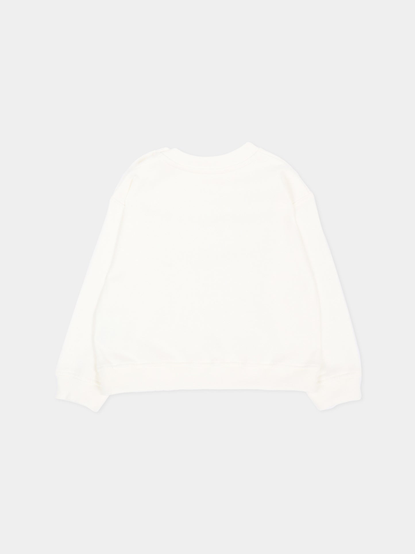 Felpa bianca per neonato con teddy bear,Palm Angels,F6PANBSW192 412