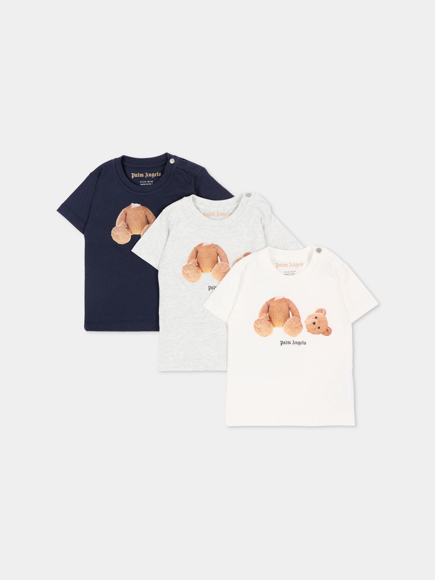 T-shirt multicolor per neonato teddy bear,Palm Angels,F6PANBTH189 INT21